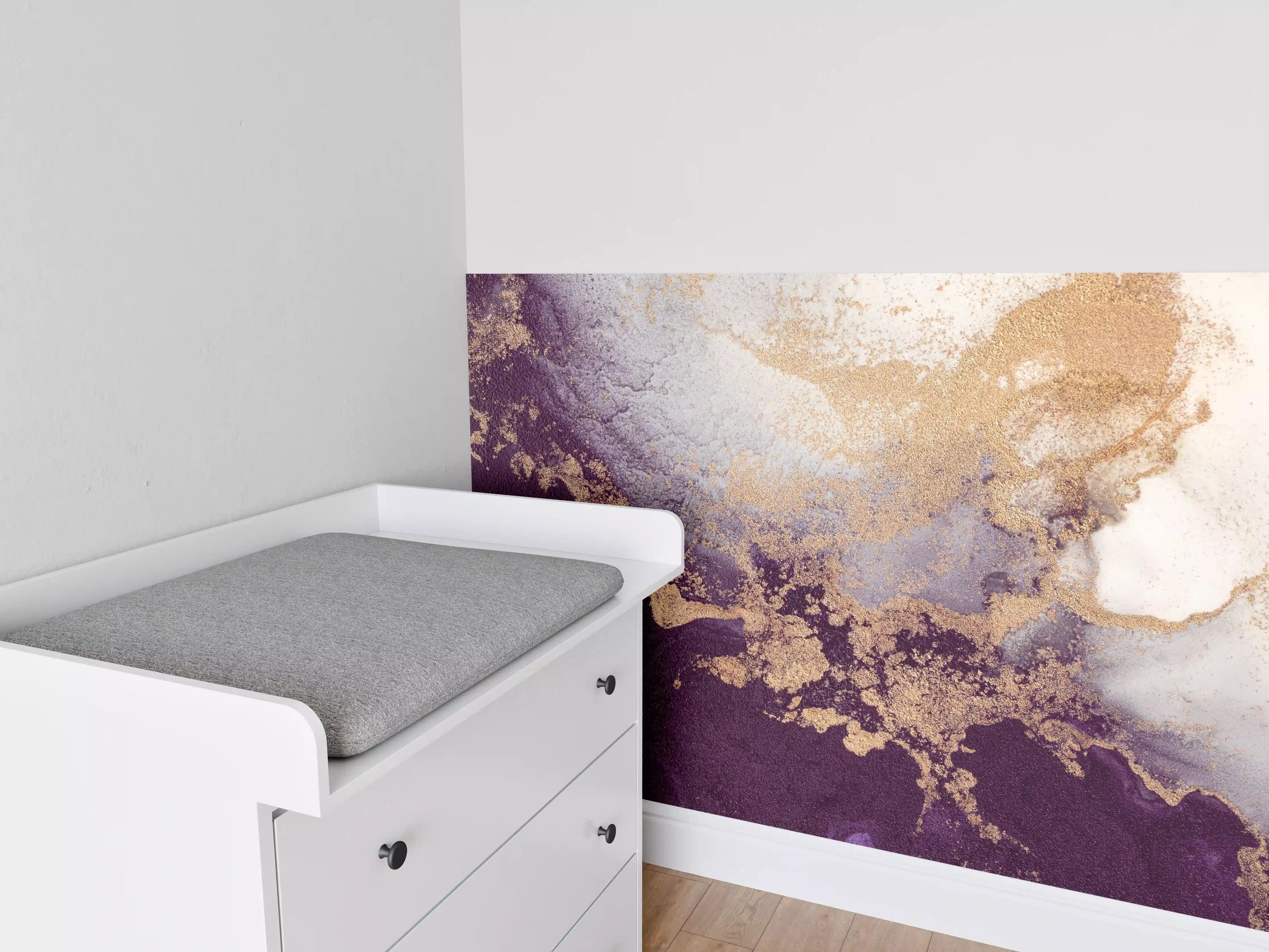 Babyzimmer Wandgestaltung - Marmor Wand Design - Flüssigkunst