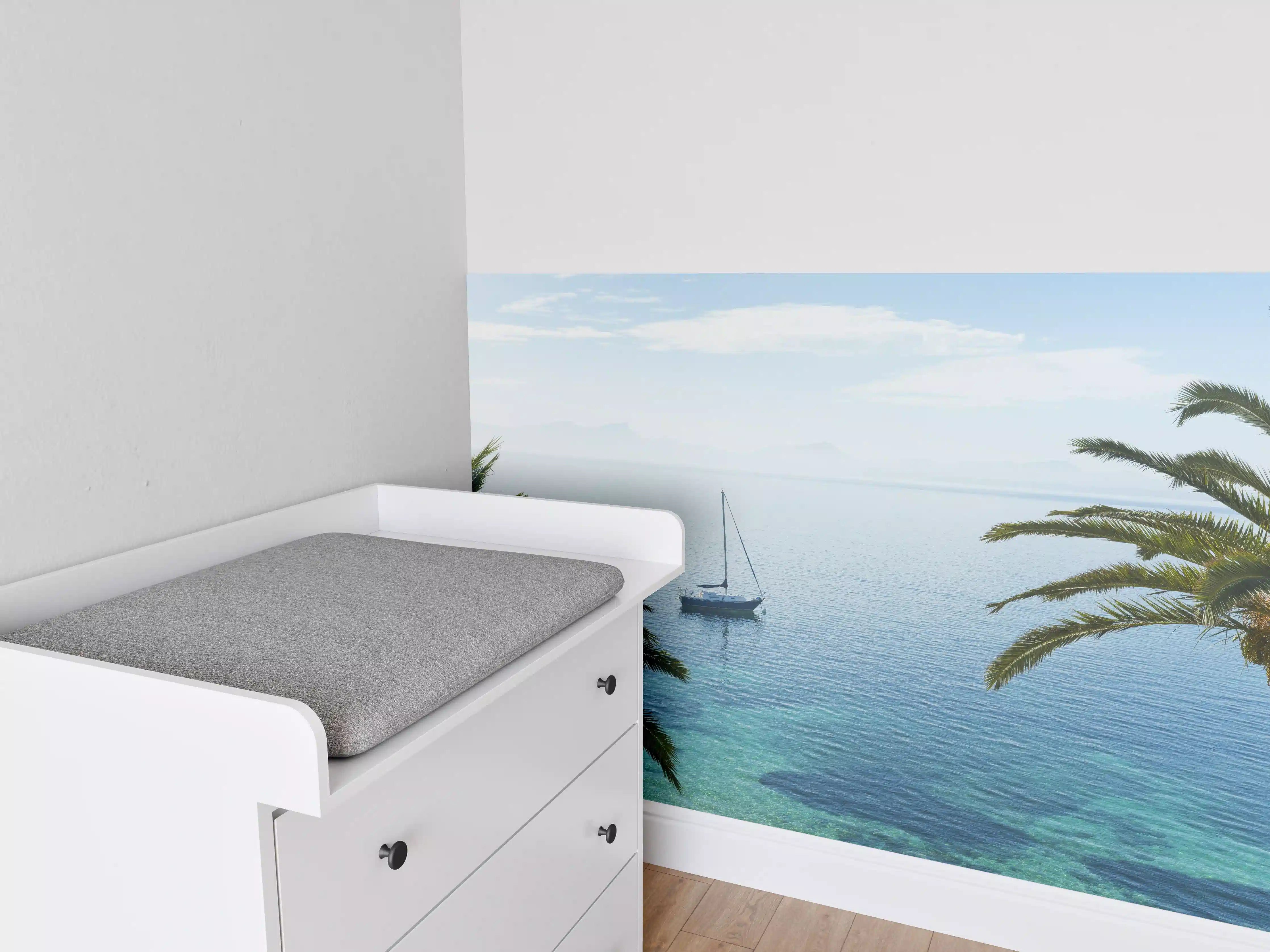 Babyzimmer Wandgestaltung - Meeres Ausblick - Mallorca