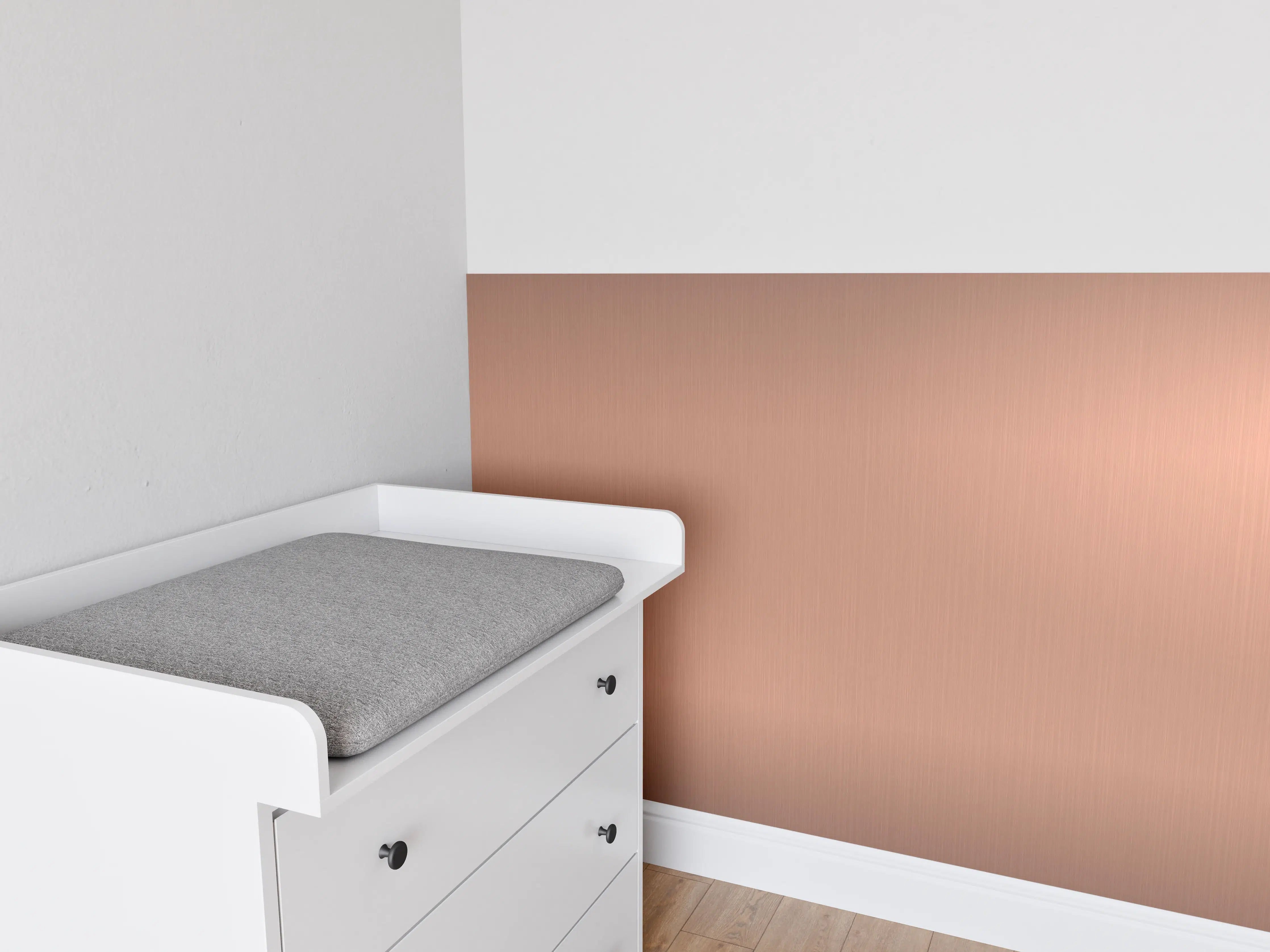 Babyzimmer Wandgestaltung - Metallischer Gebürsteter Hintergrund