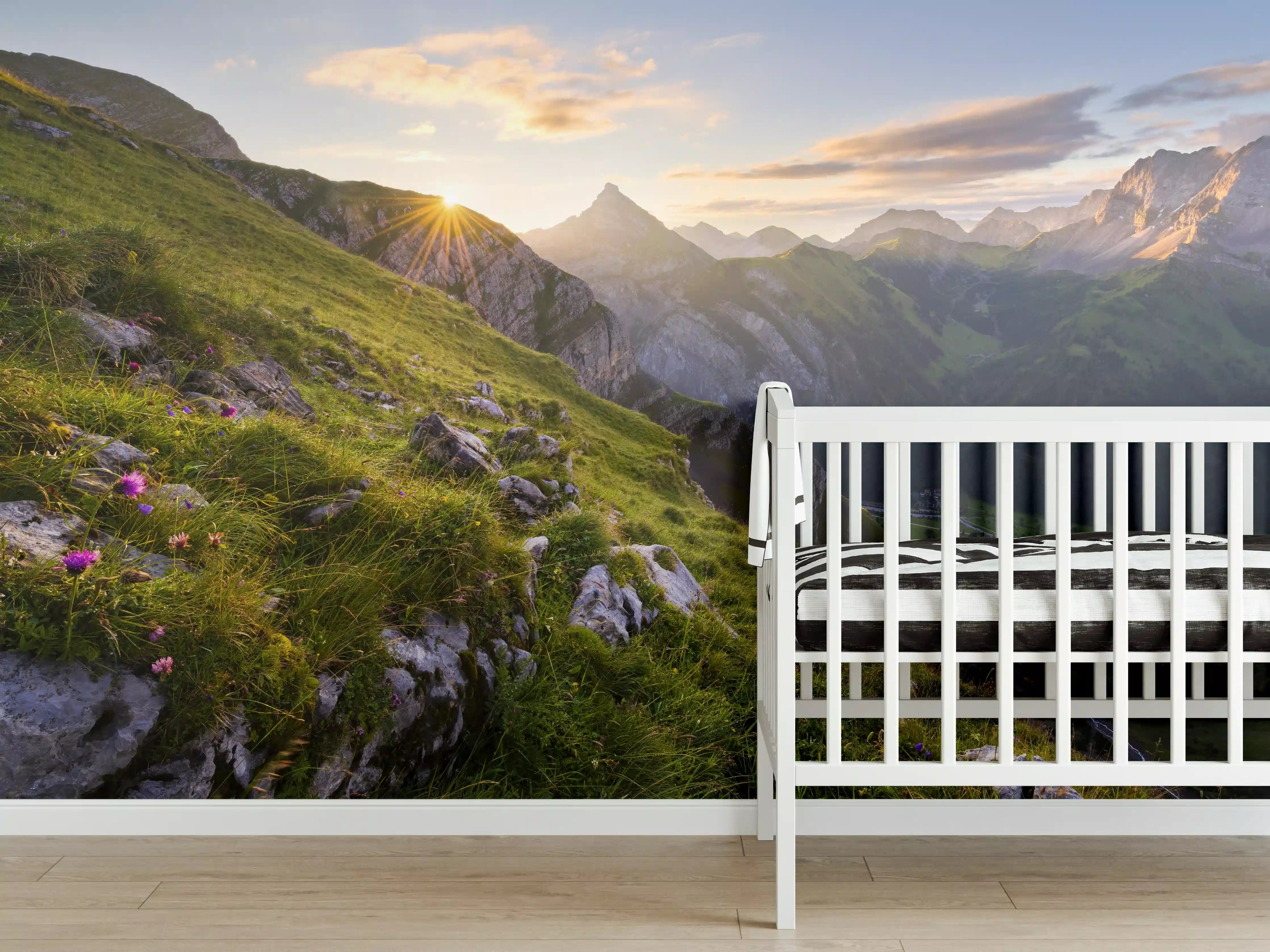 Babyzimmer Wandgestaltung - Minimalistisches Grau-Weißes Töpferwerkzeug-Set für Kreativität