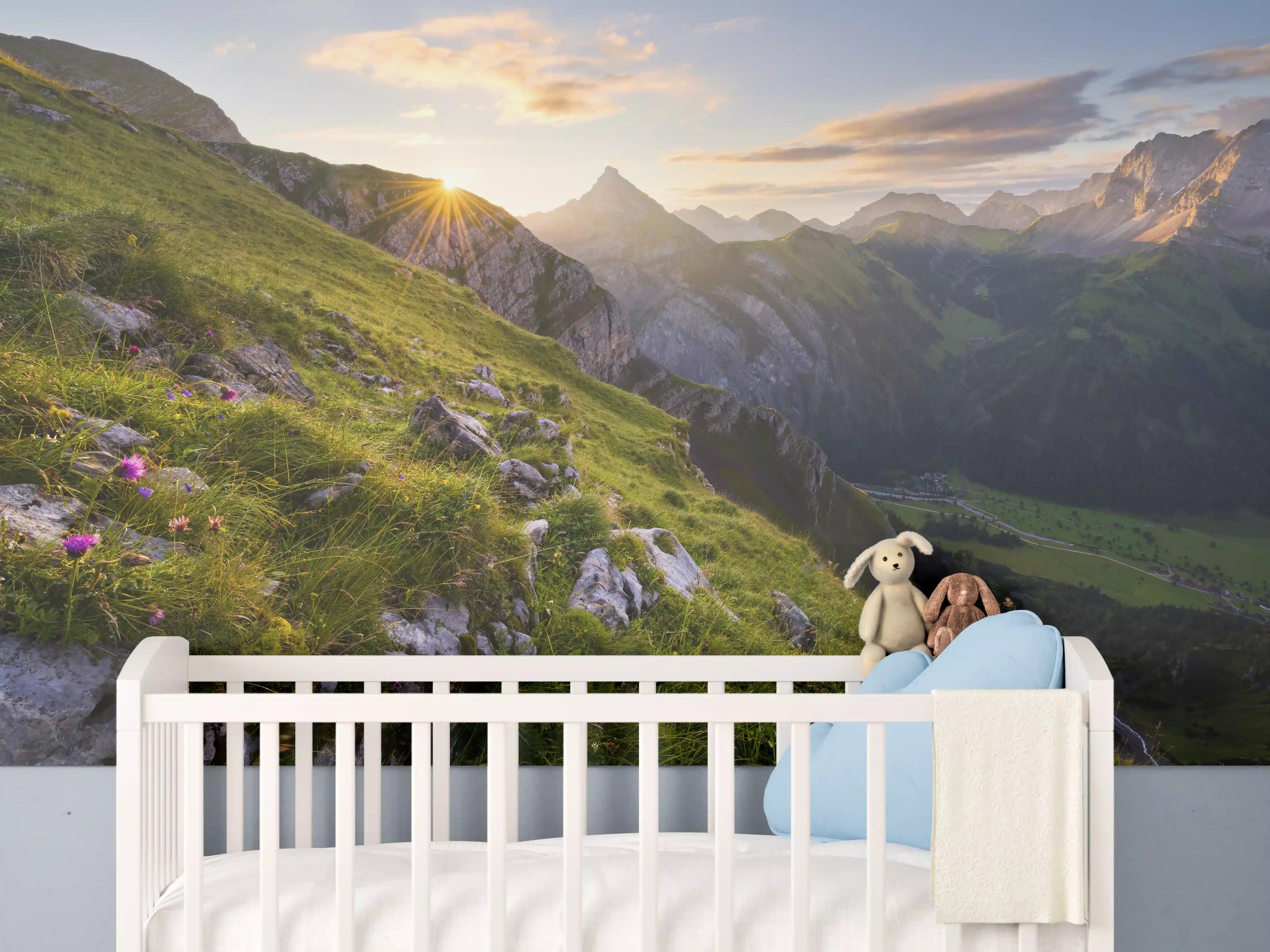 Babyzimmer Wandgestaltung - Minimalistisches Grau-Weißes Töpferwerkzeug-Set für Kreativität