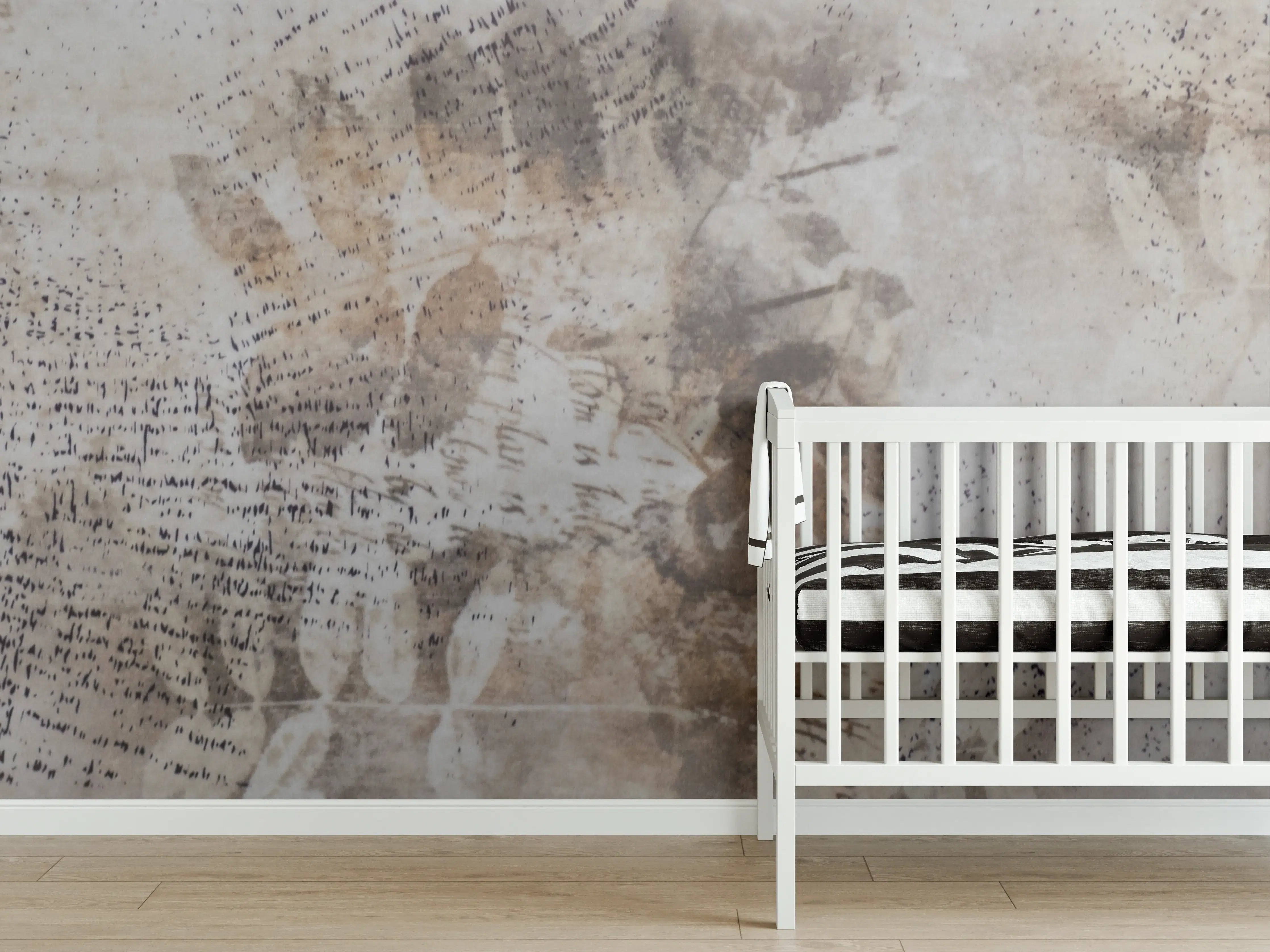 Babyzimmer Wandgestaltung - Moderne Betonwand mit rauer Textur