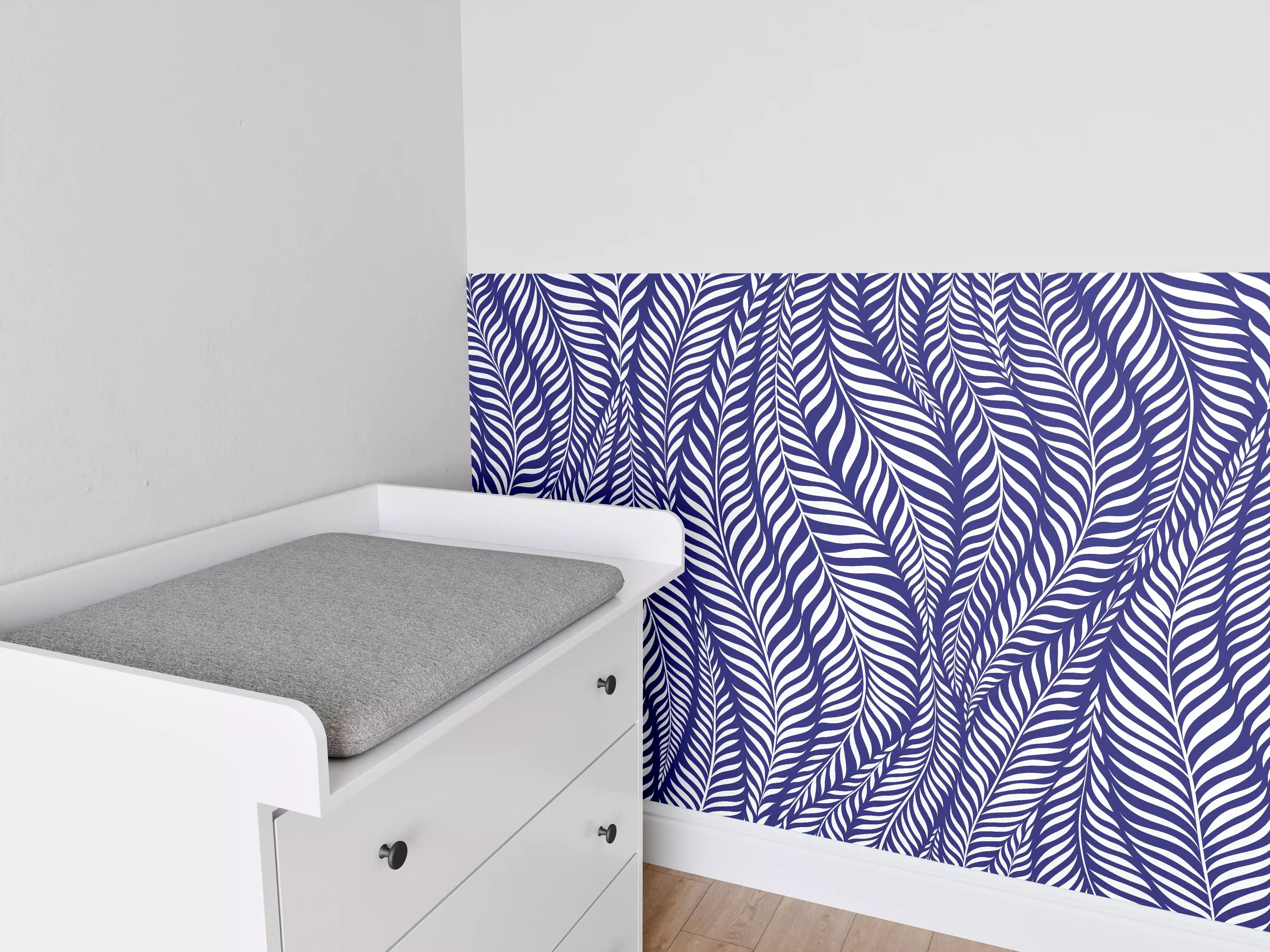 Babyzimmer Wandgestaltung - Moderne Blaue Deko