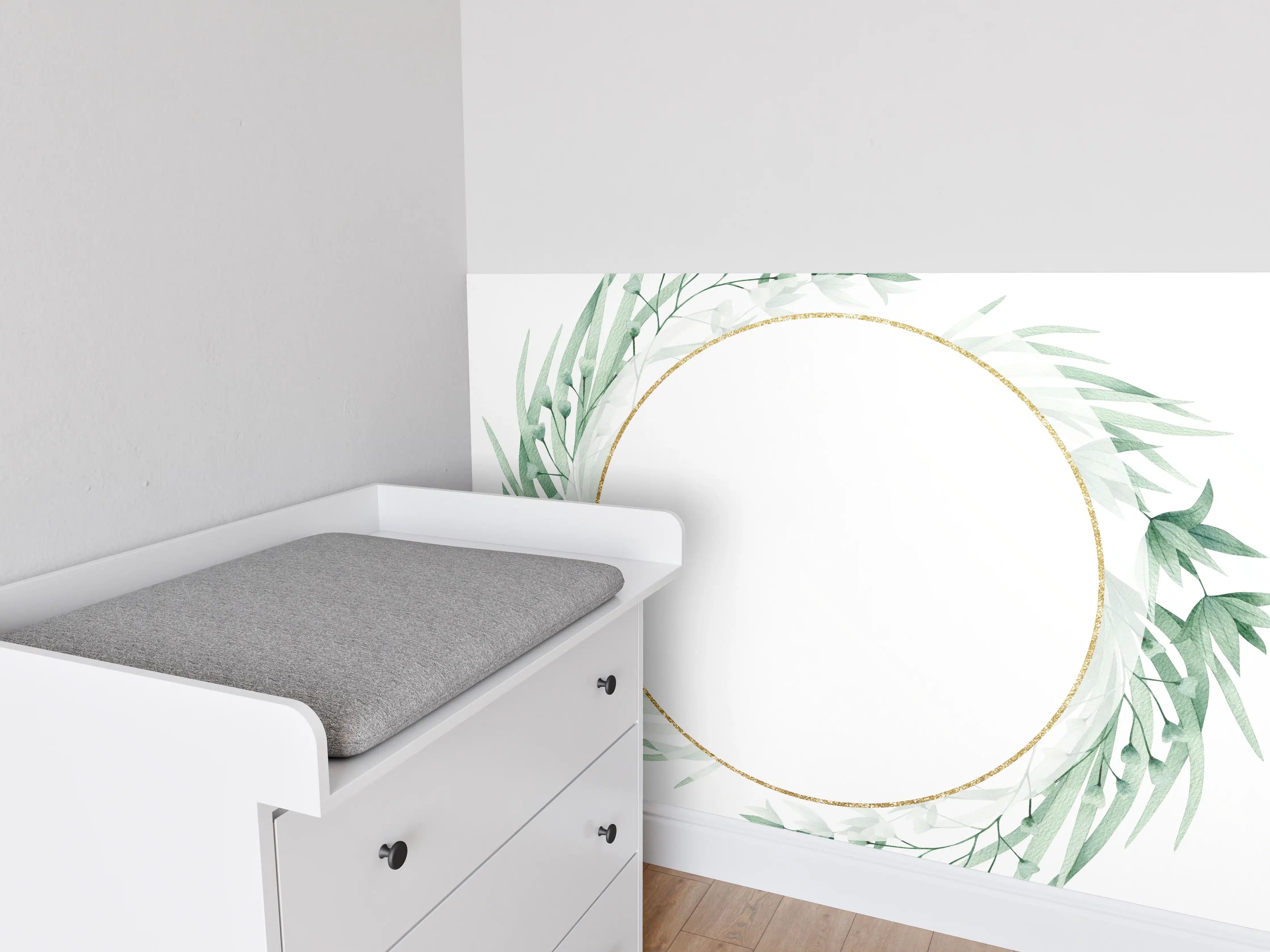 Babyzimmer Wandgestaltung - Moderne Darstellung - Aquarell