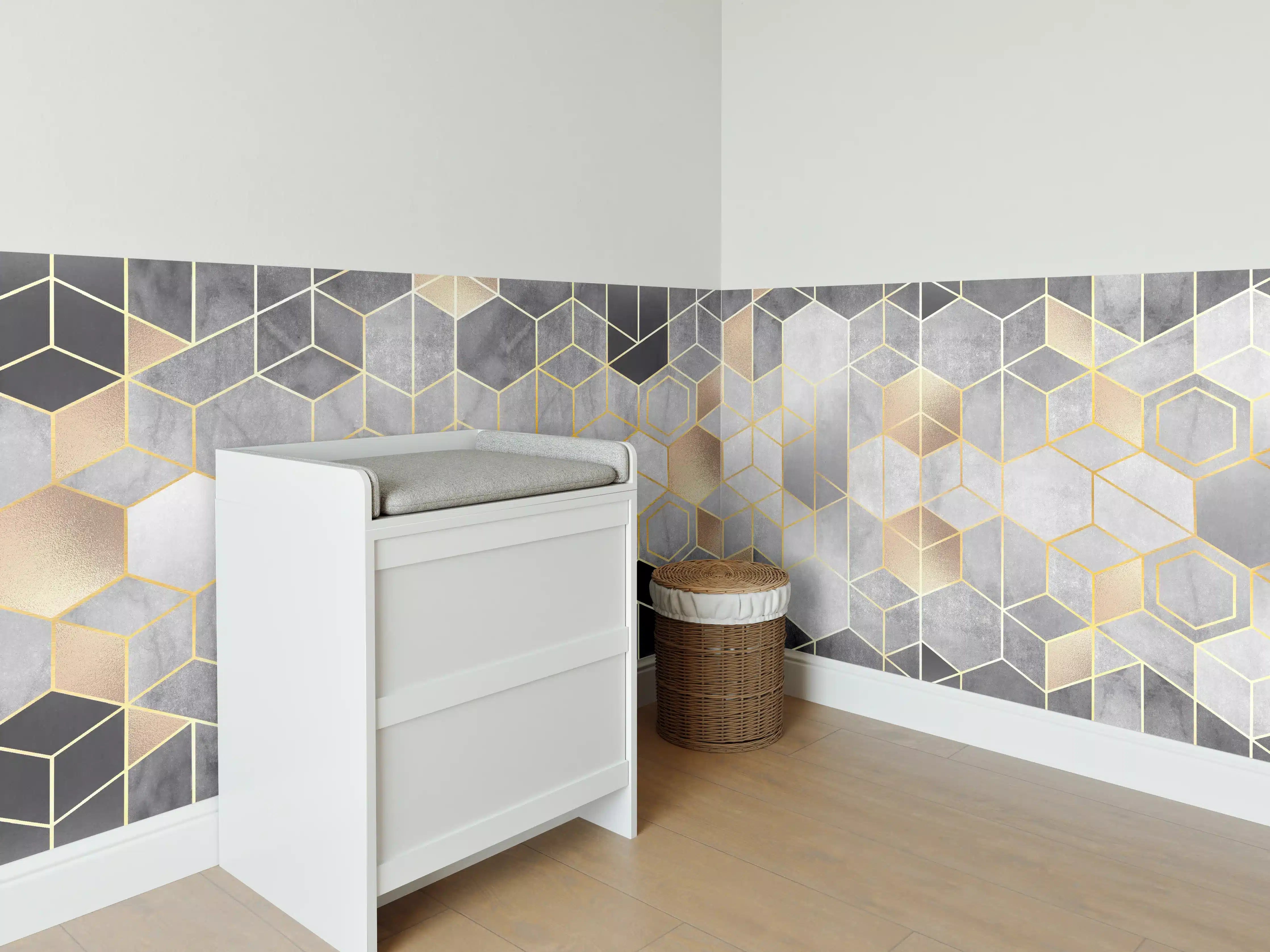 Babyzimmer Wandgestaltung - Moderne Darstellung - Luxus