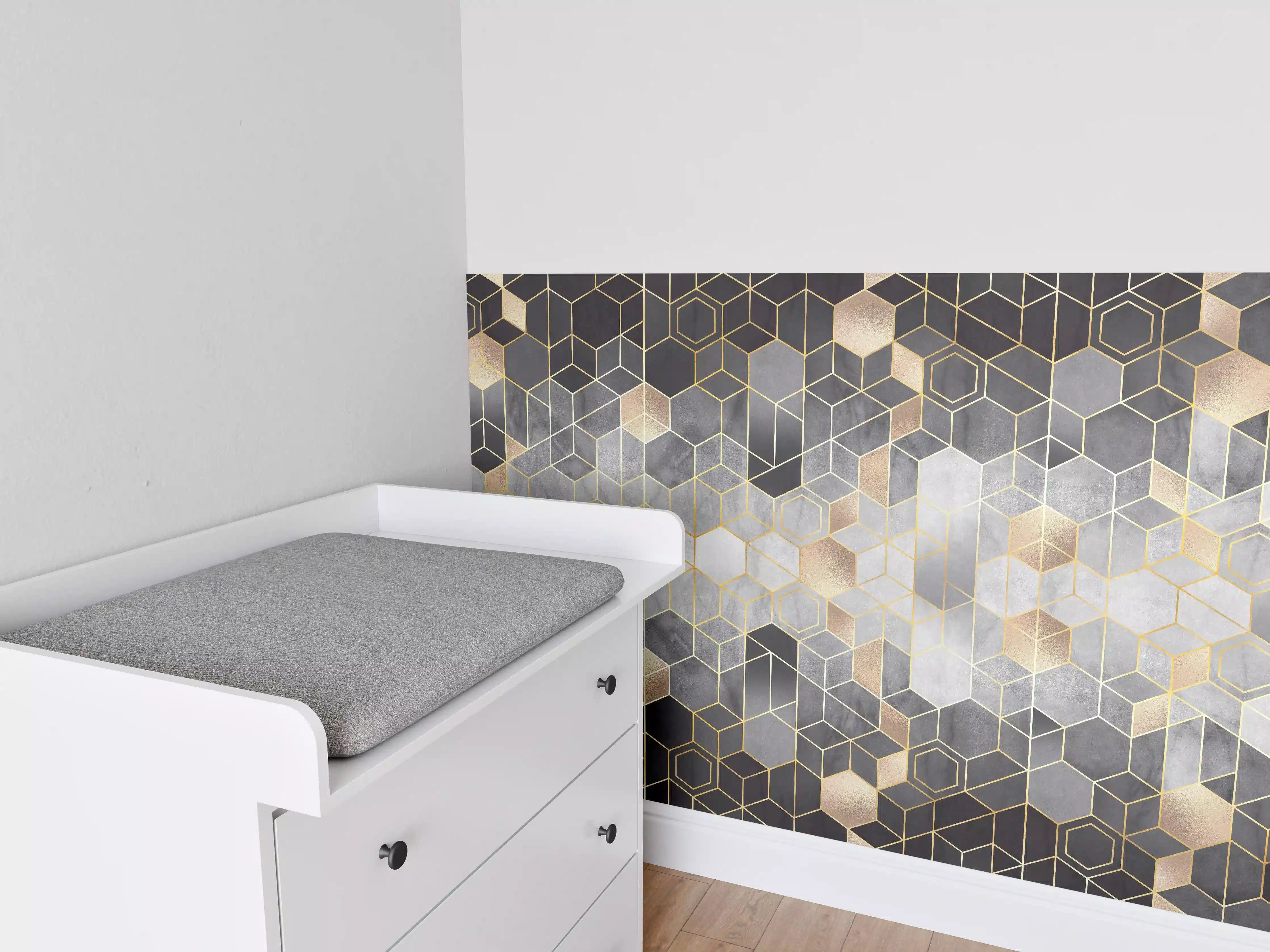 Babyzimmer Wandgestaltung - Moderne Darstellung - Luxus