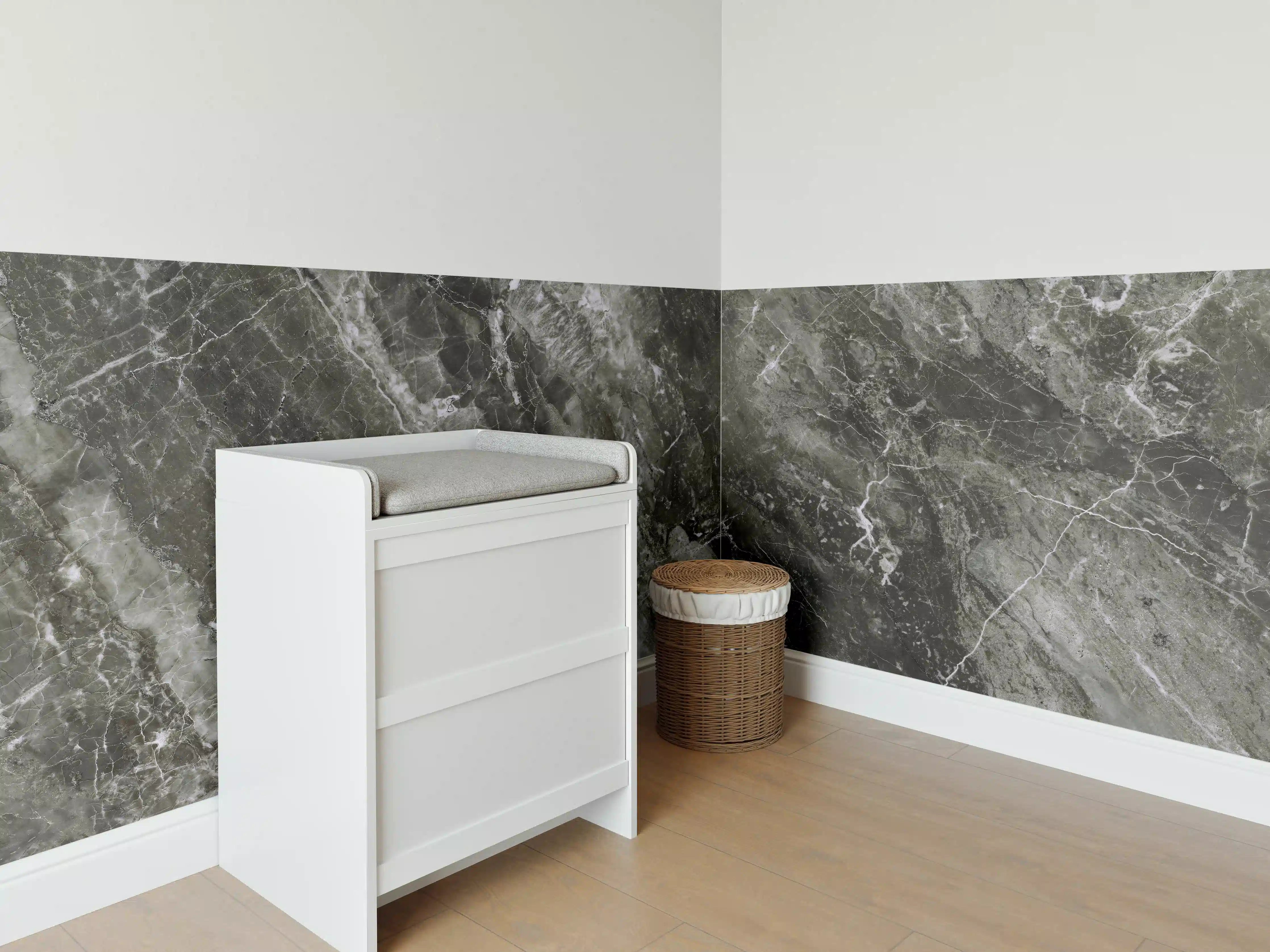 Babyzimmer Wandgestaltung - Moderne Marmor Textur 