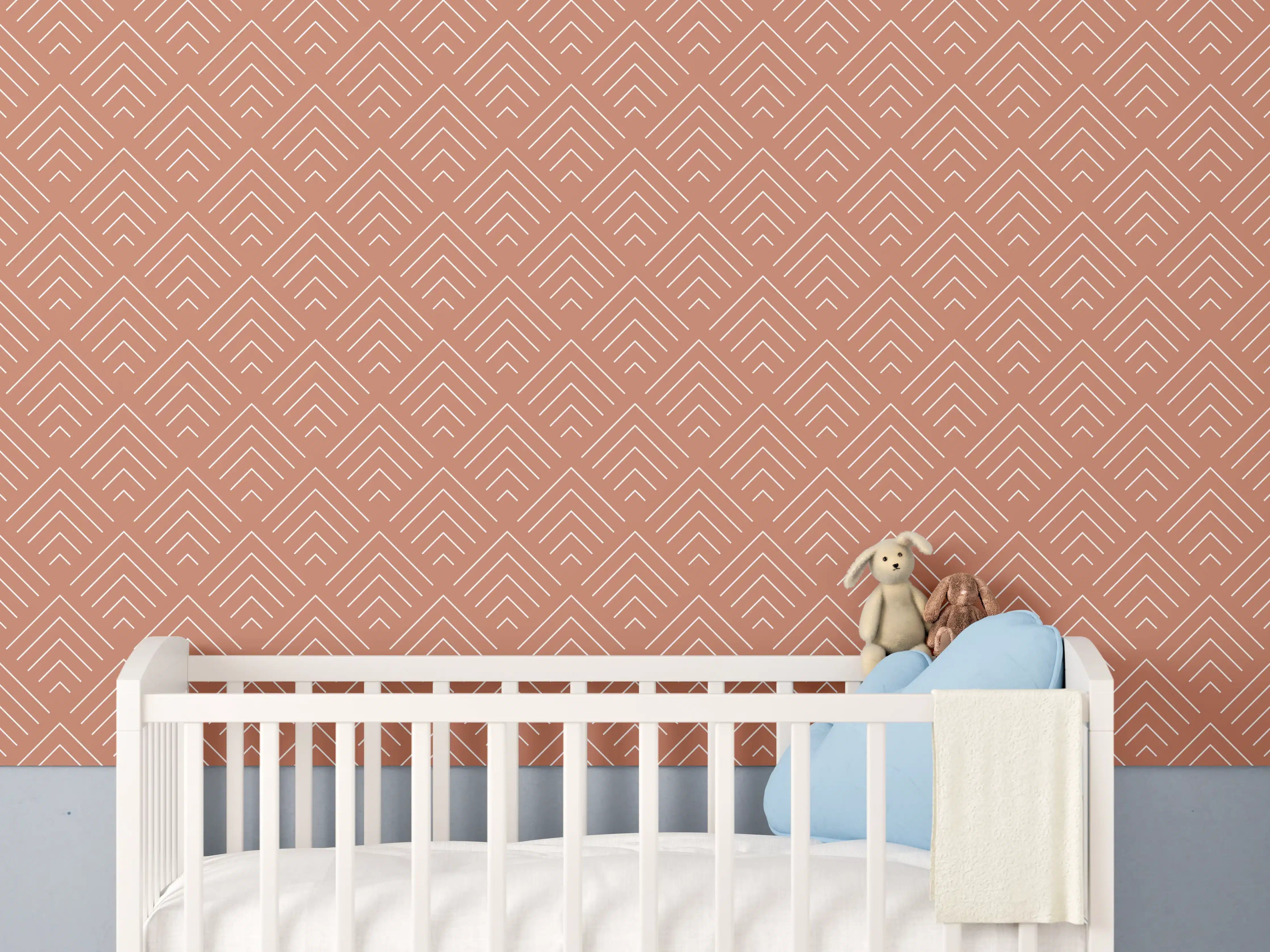 Babyzimmer Wandgestaltung - Moderne Terrakotta-Flurgestaltung