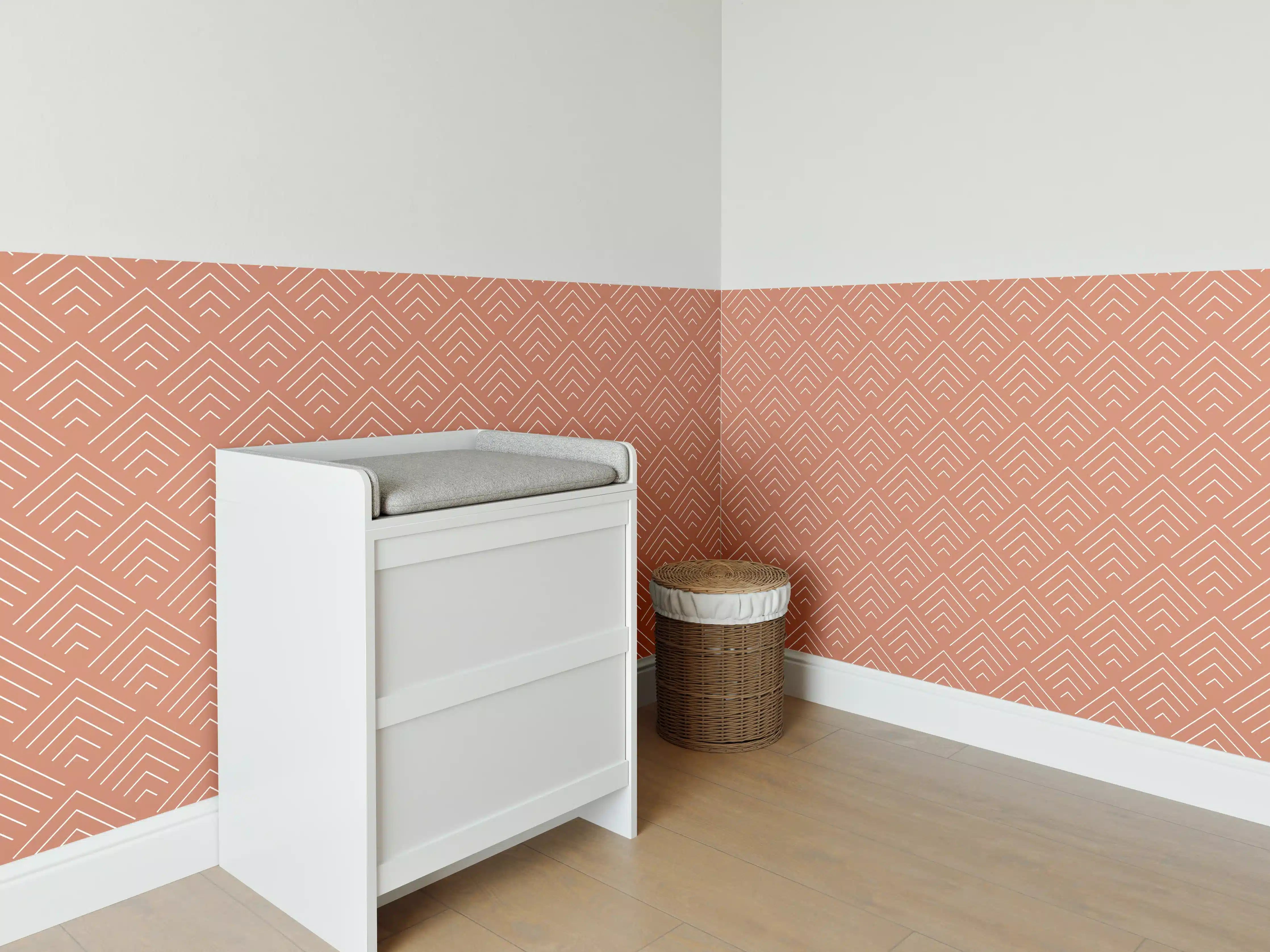 Babyzimmer Wandgestaltung - Moderne Terrakotta-Flurgestaltung