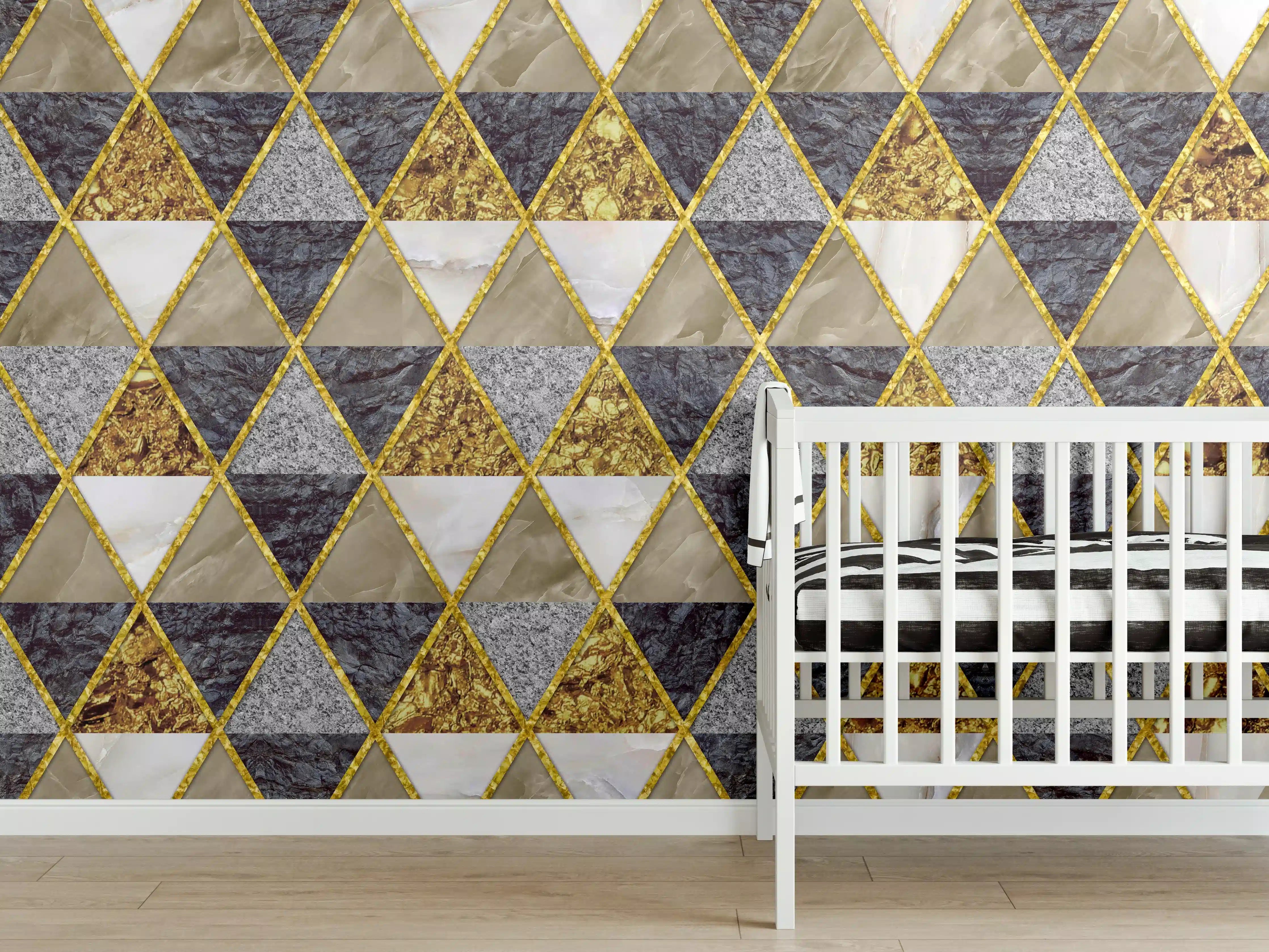 Babyzimmer Wandgestaltung - Moderne Wanddekoration - Mosaik