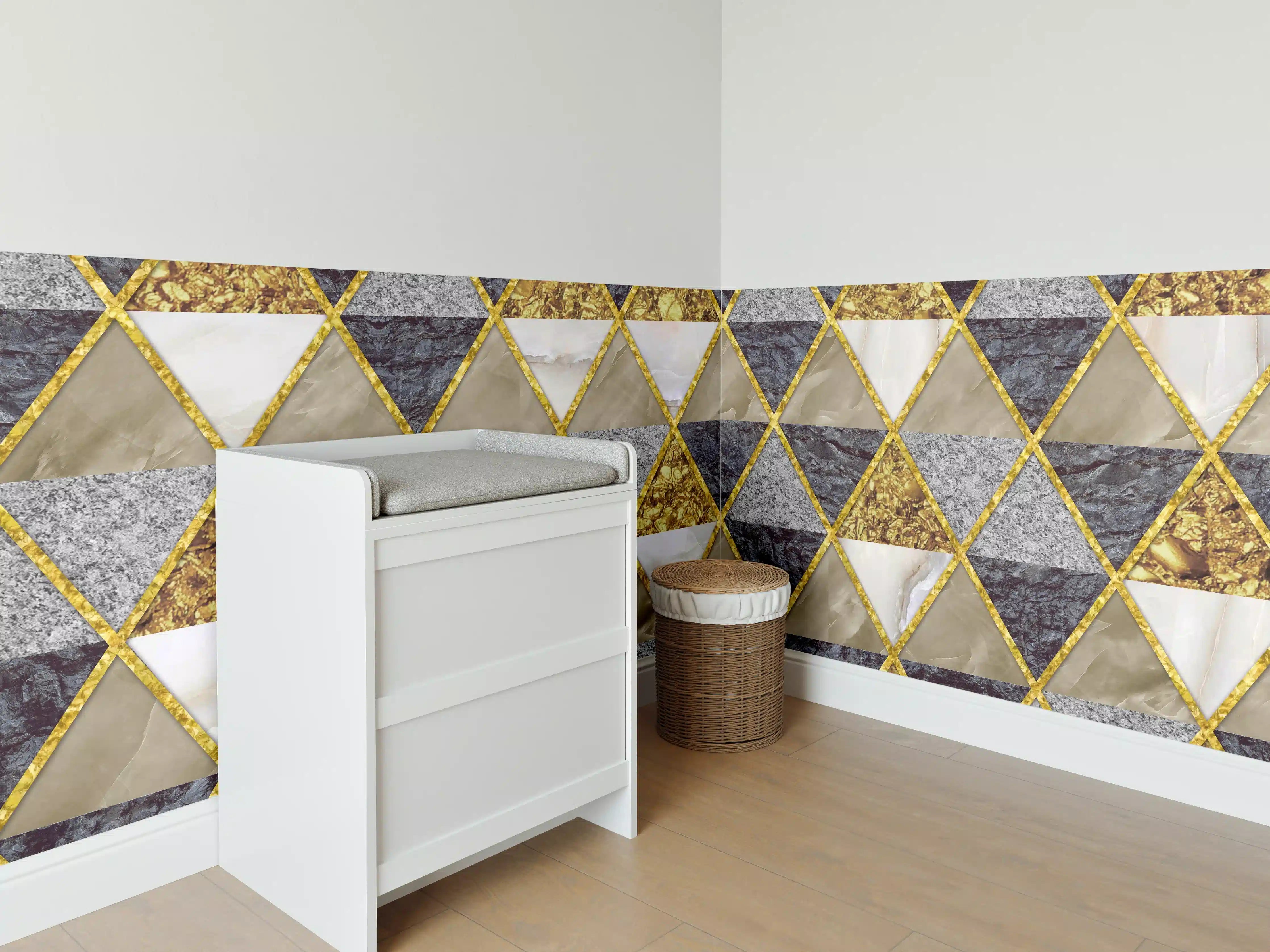 Babyzimmer Wandgestaltung - Moderne Wanddekoration - Mosaik