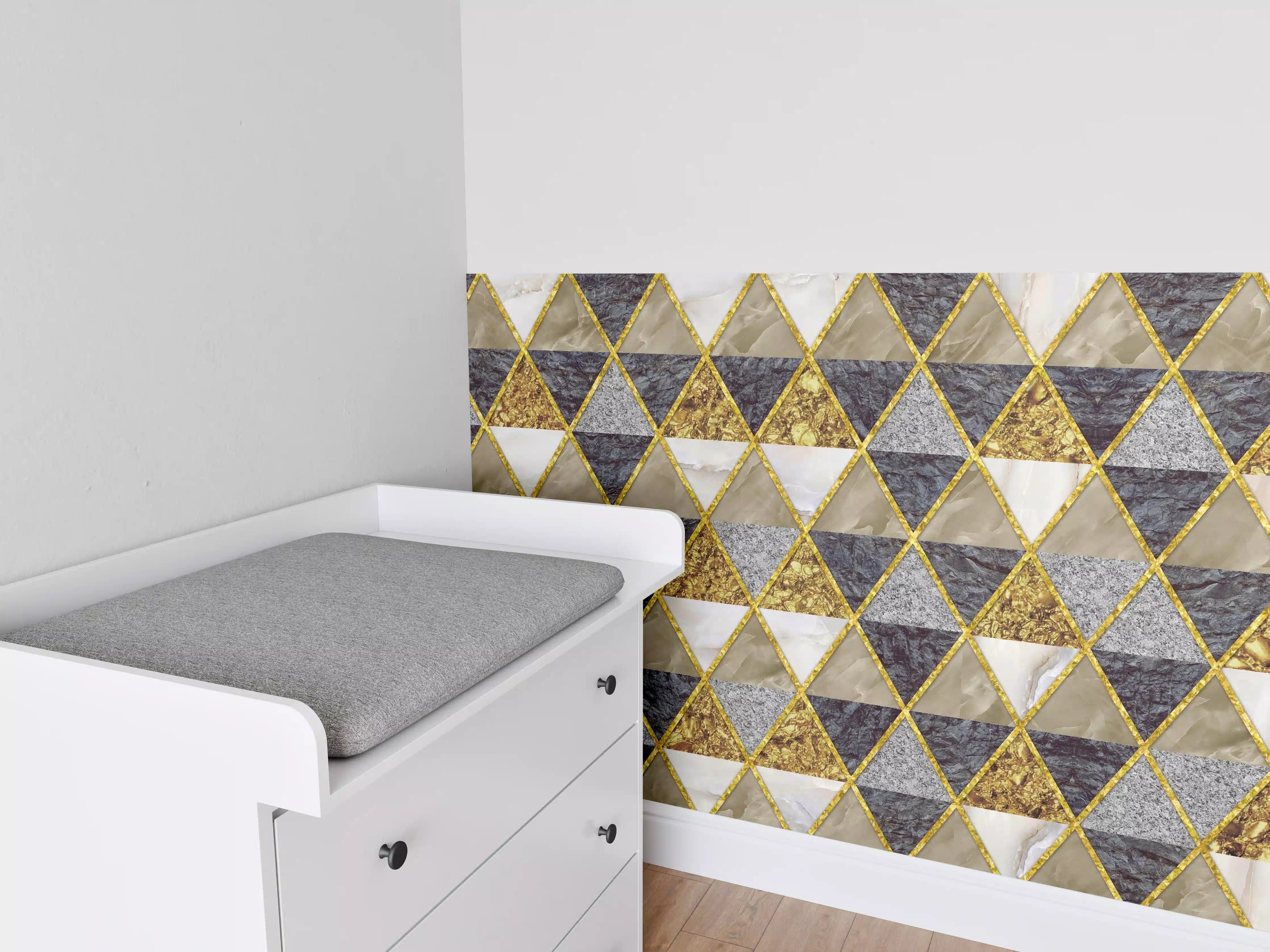 Babyzimmer Wandgestaltung - Moderne Wanddekoration - Mosaik