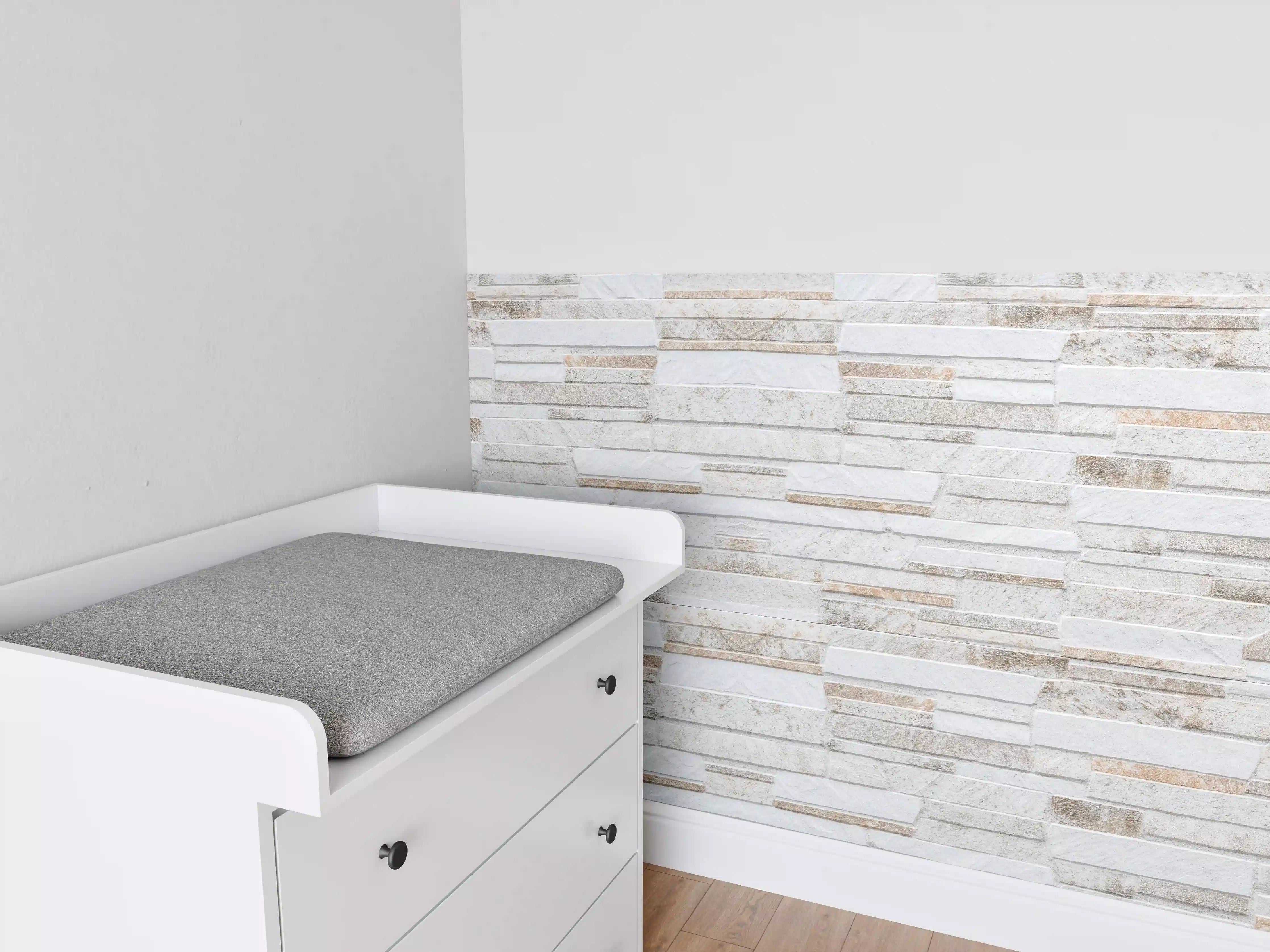 Babyzimmer Wandgestaltung - Modernen braunen Steinmauer