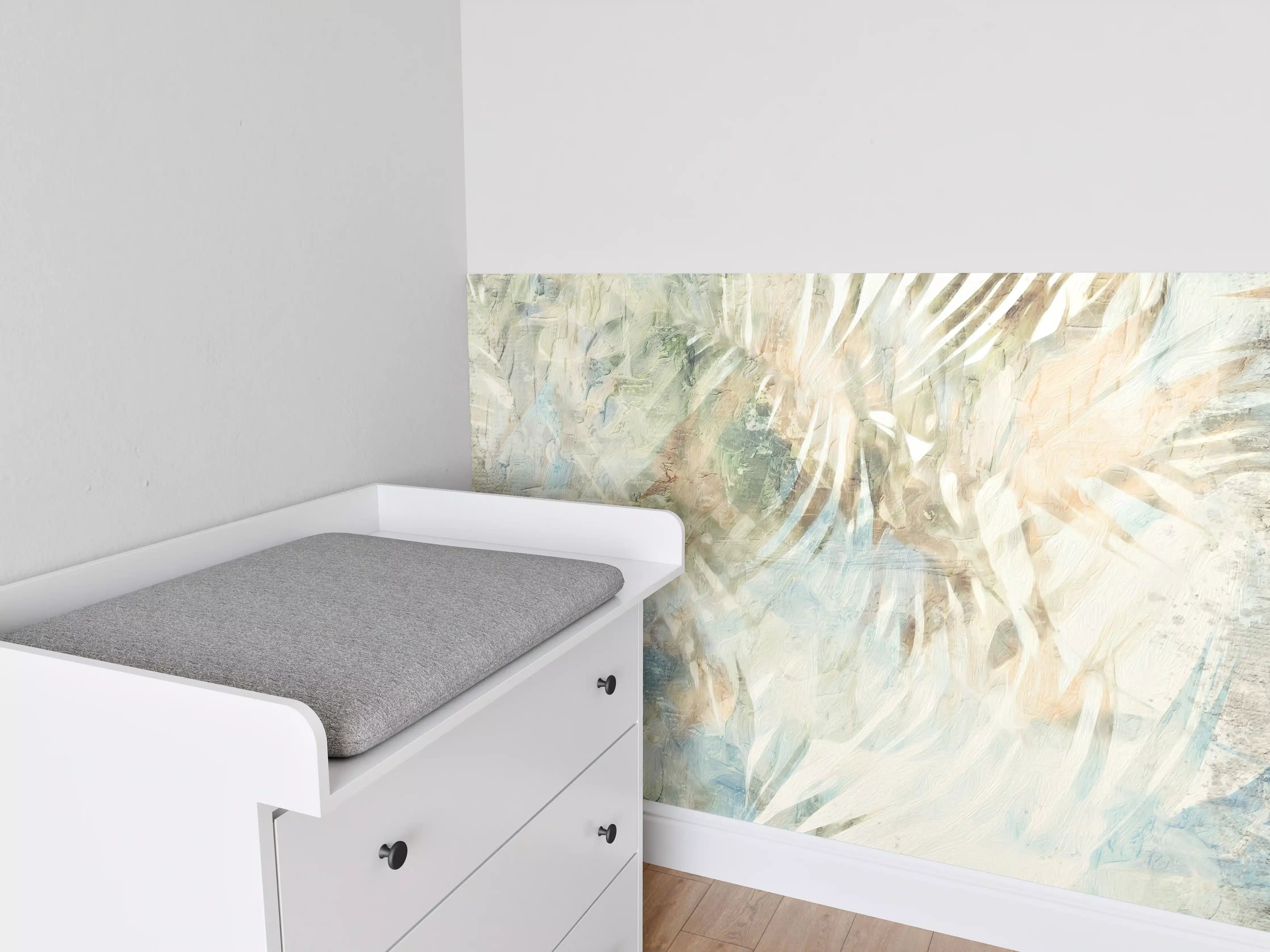Babyzimmer Wandgestaltung - Modernes Dschungel Gemälde 2
