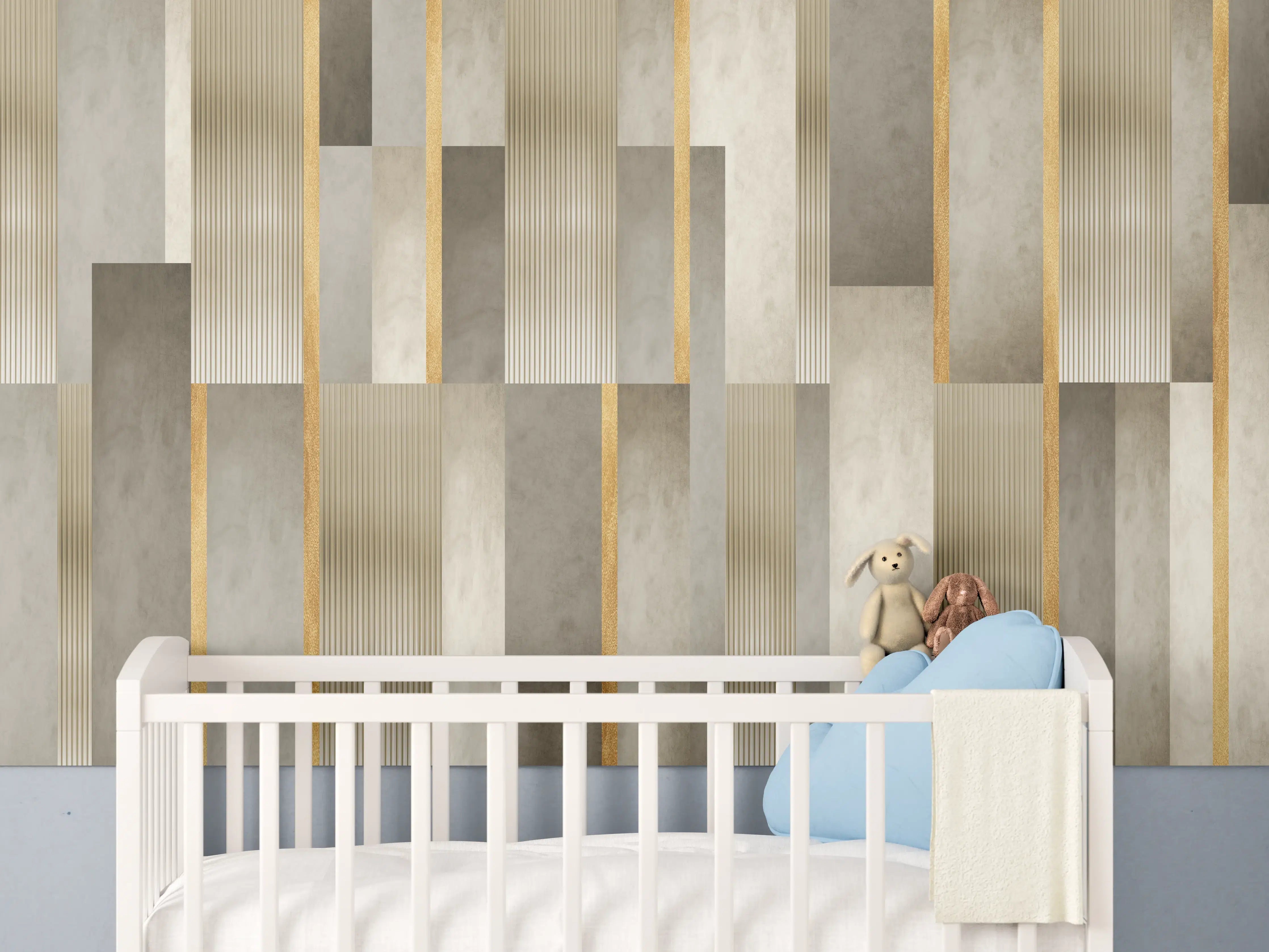 Babyzimmer Wandgestaltung - Modernes Wandmuster - Orient