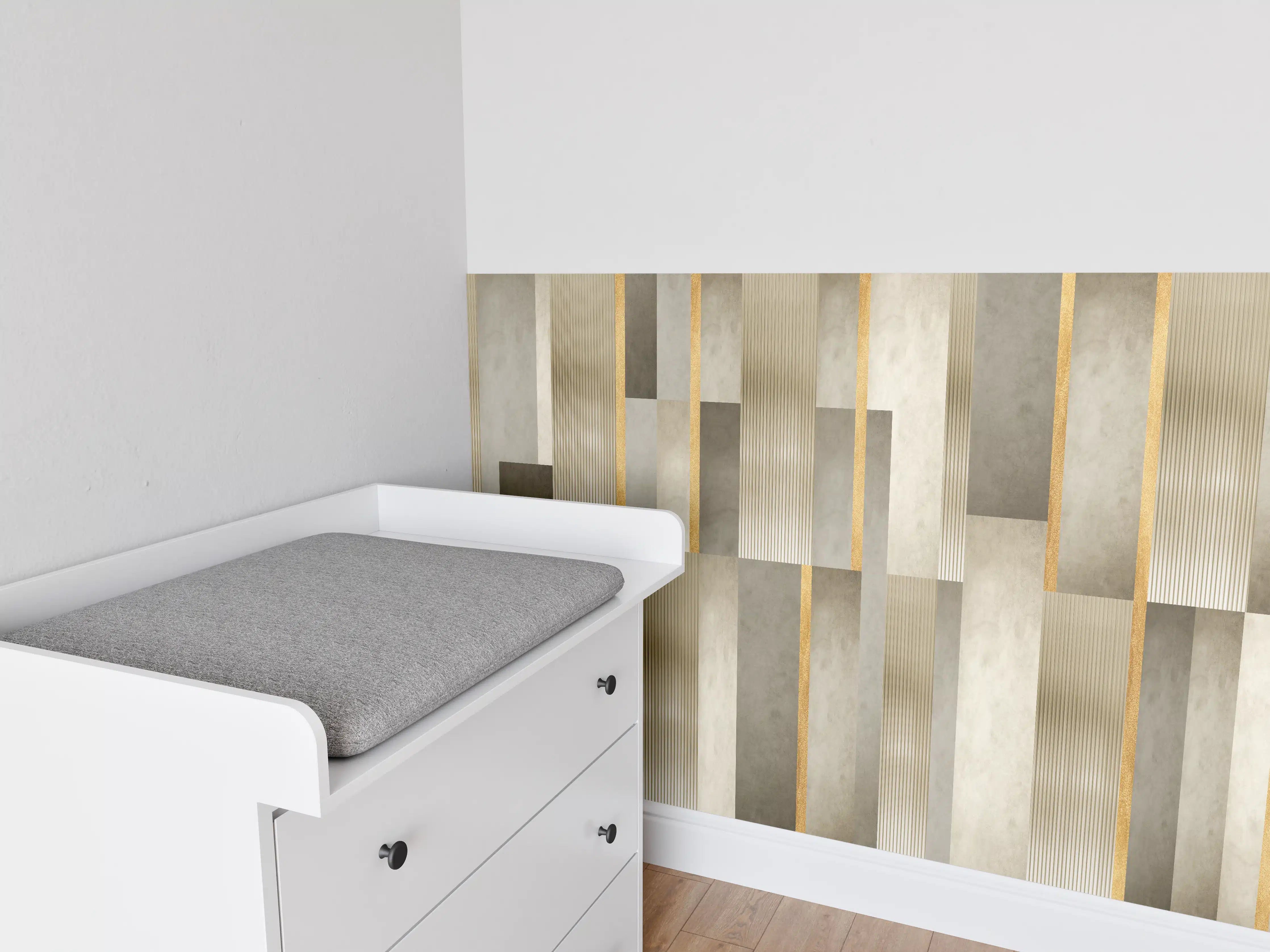 Babyzimmer Wandgestaltung - Modernes Wandmuster - Orient