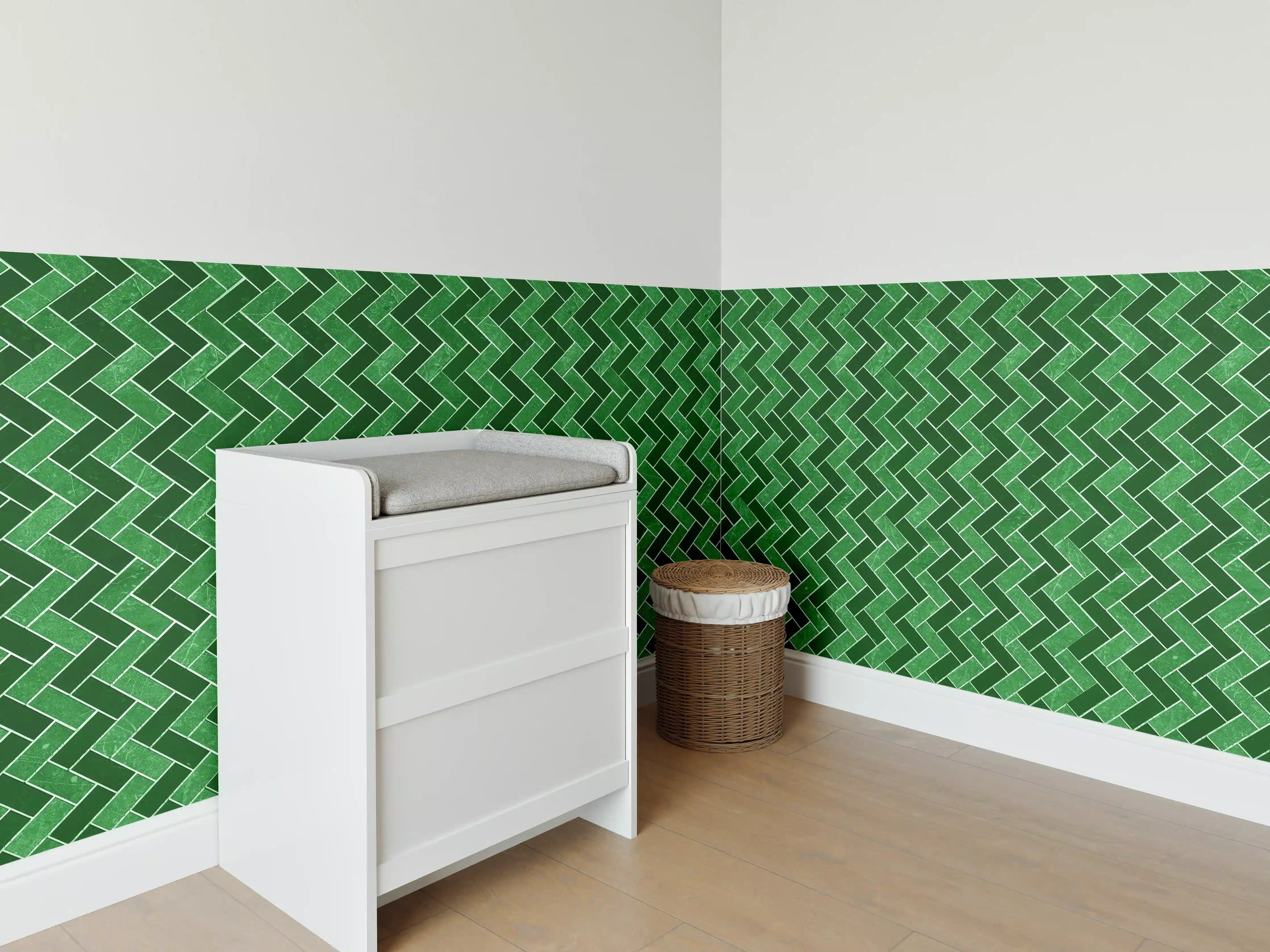 Babyzimmer Wandgestaltung - Mosaik Textur - Fliesen