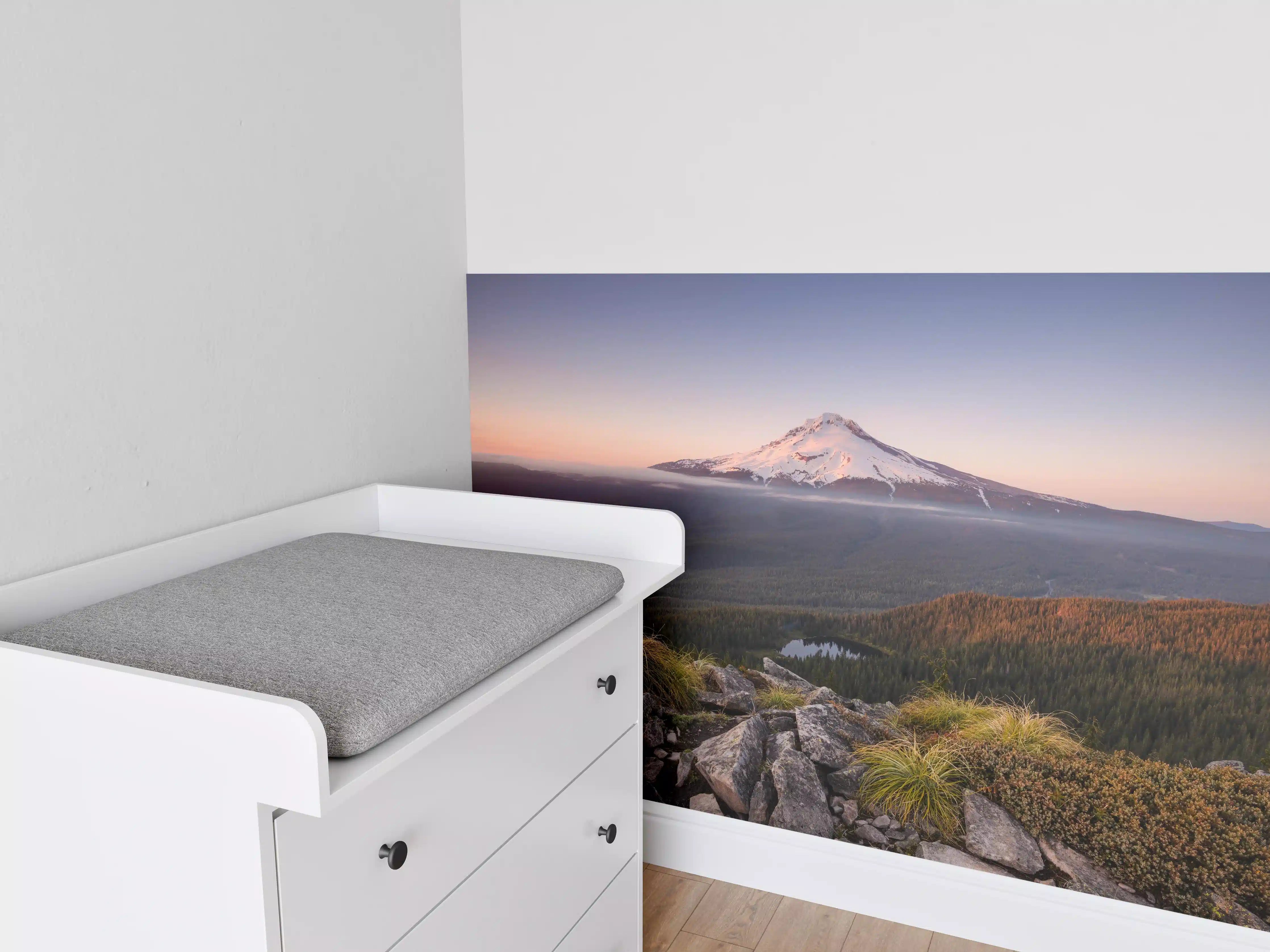 Babyzimmer Wandgestaltung - Mount Hood Winterdämmerung