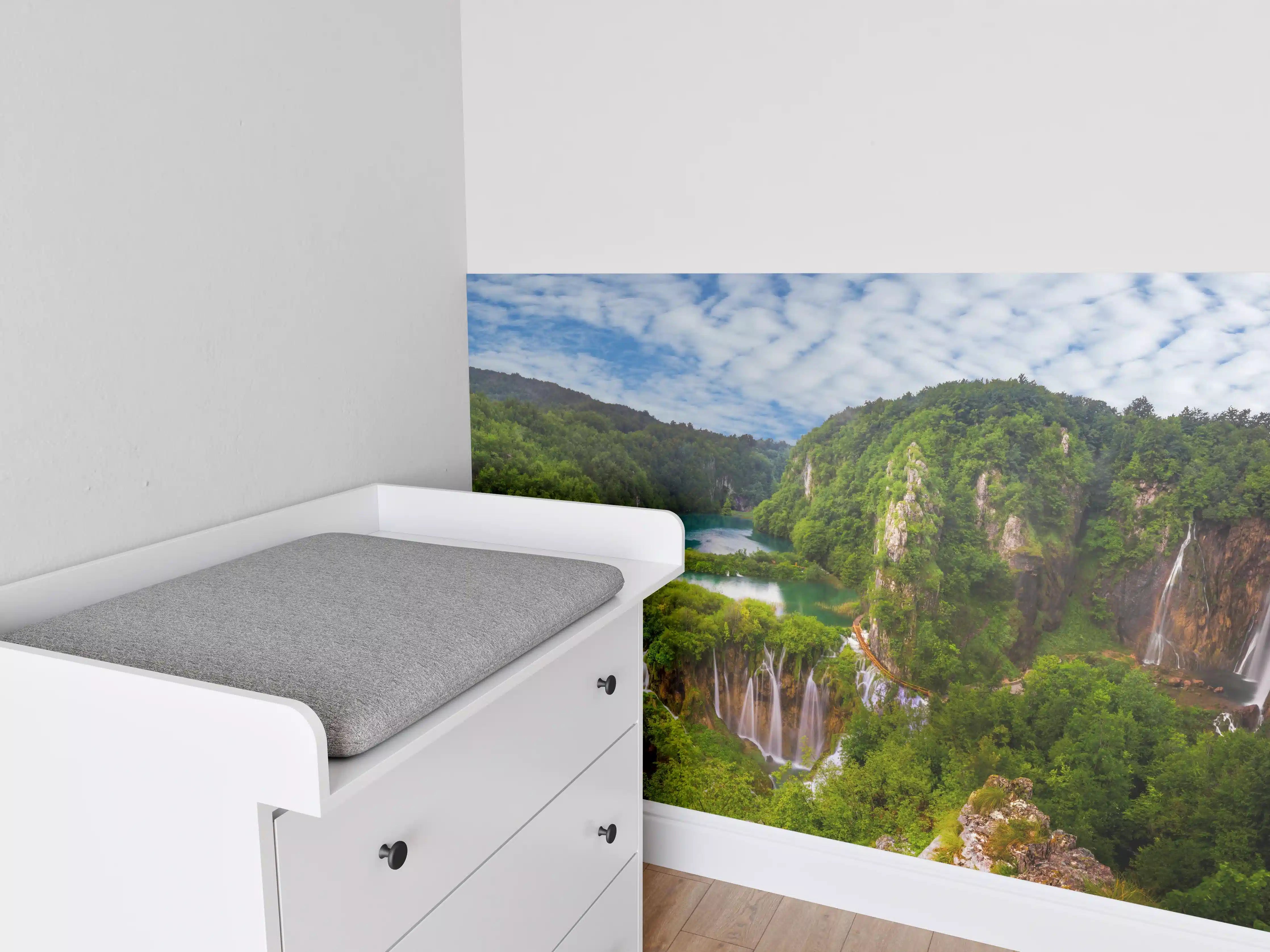 Babyzimmer Wandgestaltung - Multi-Wasserfall - Landschaft