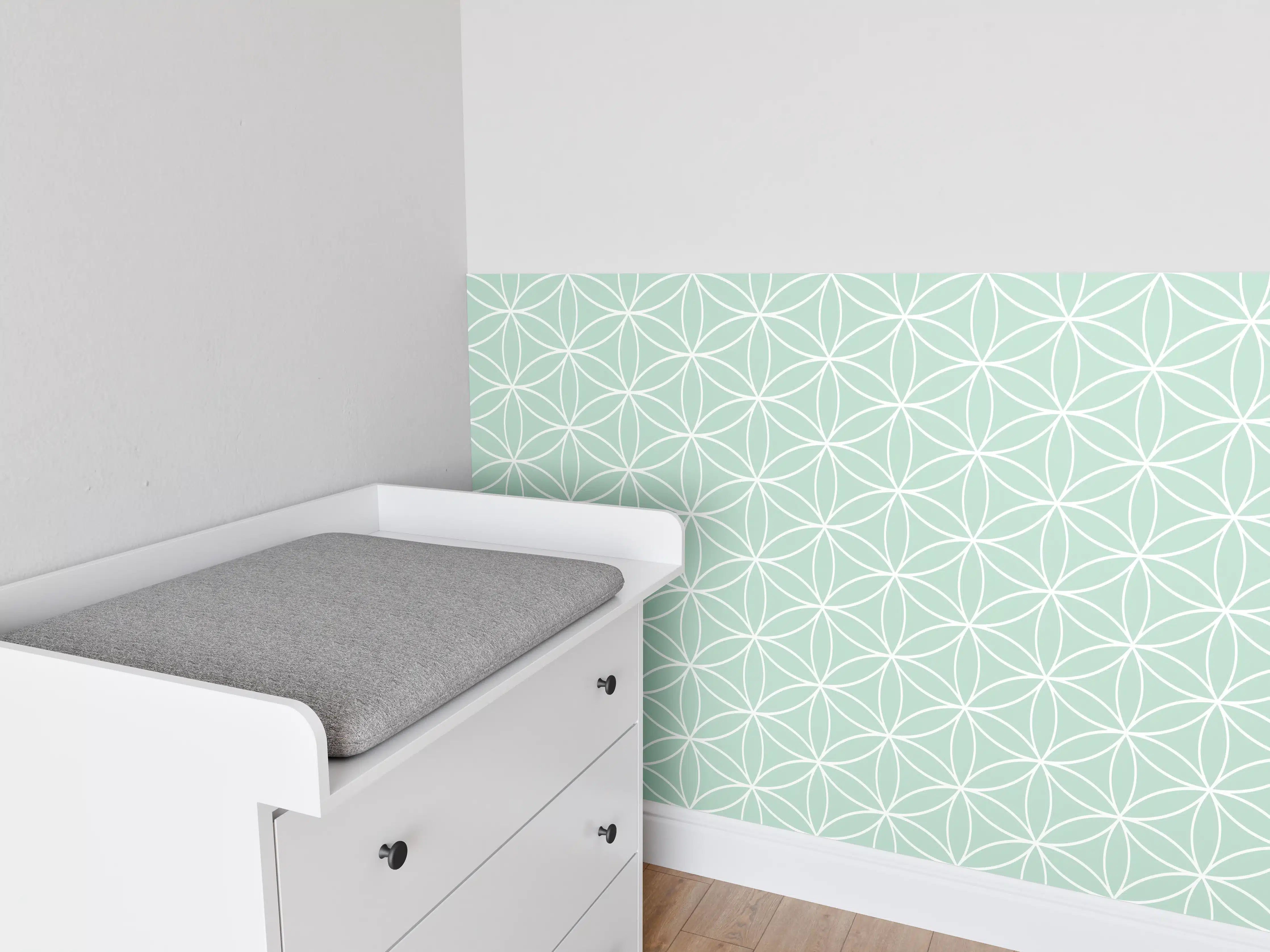 Babyzimmer Wandgestaltung - Musterhafte Design-Atmospäre