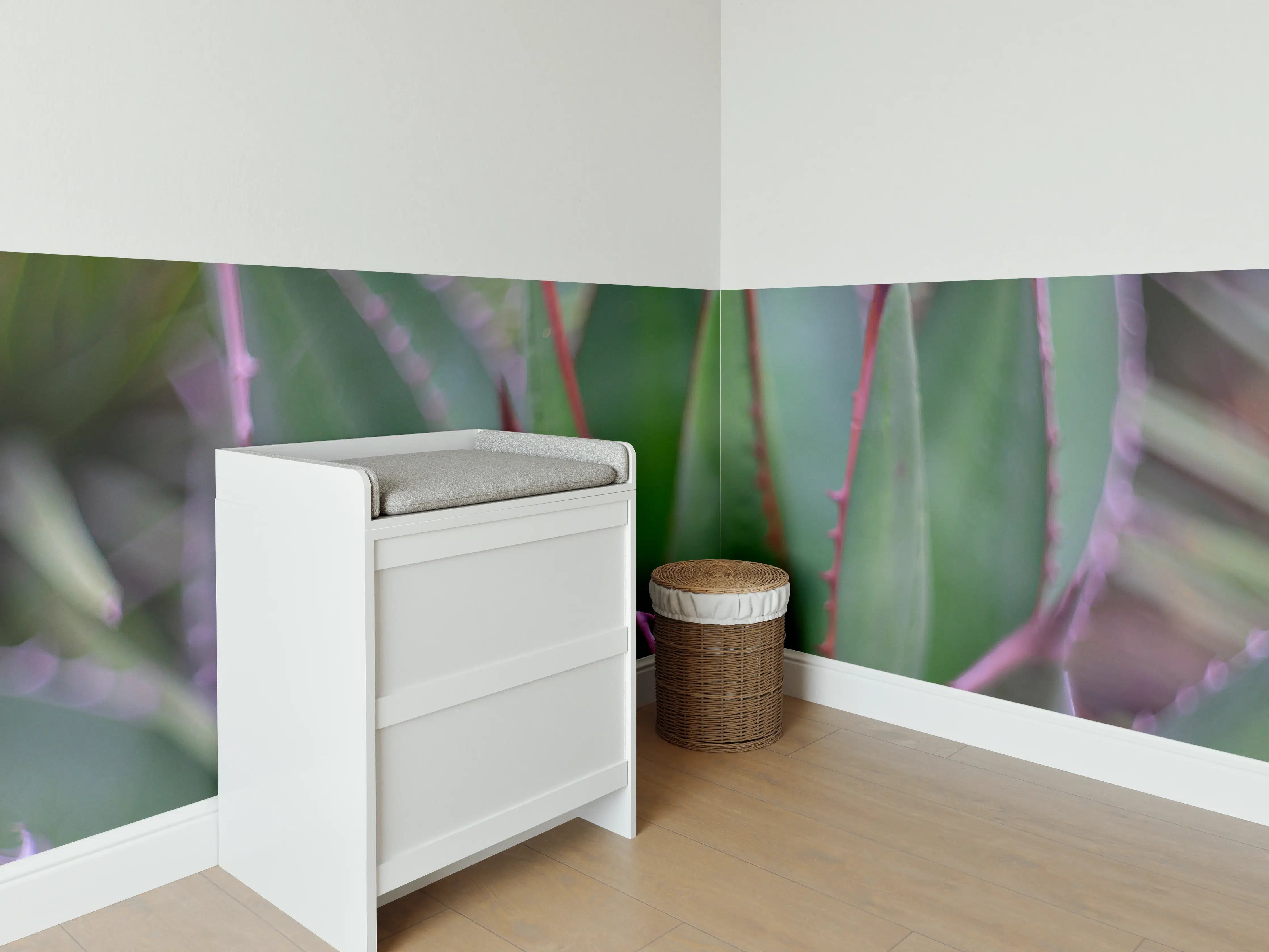 Babyzimmer Wandgestaltung - Nahaufnahme - Agave ghiesbreghti