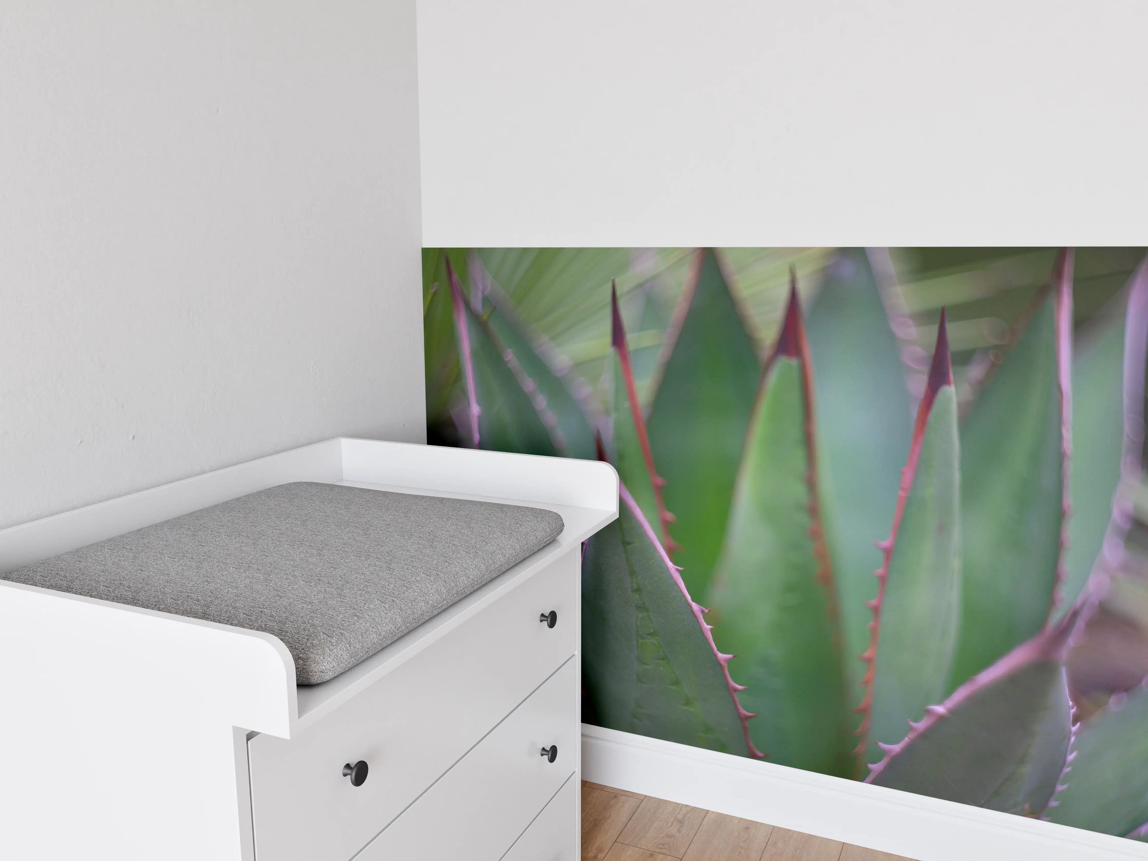 Babyzimmer Wandgestaltung - Nahaufnahme - Agave ghiesbreghti