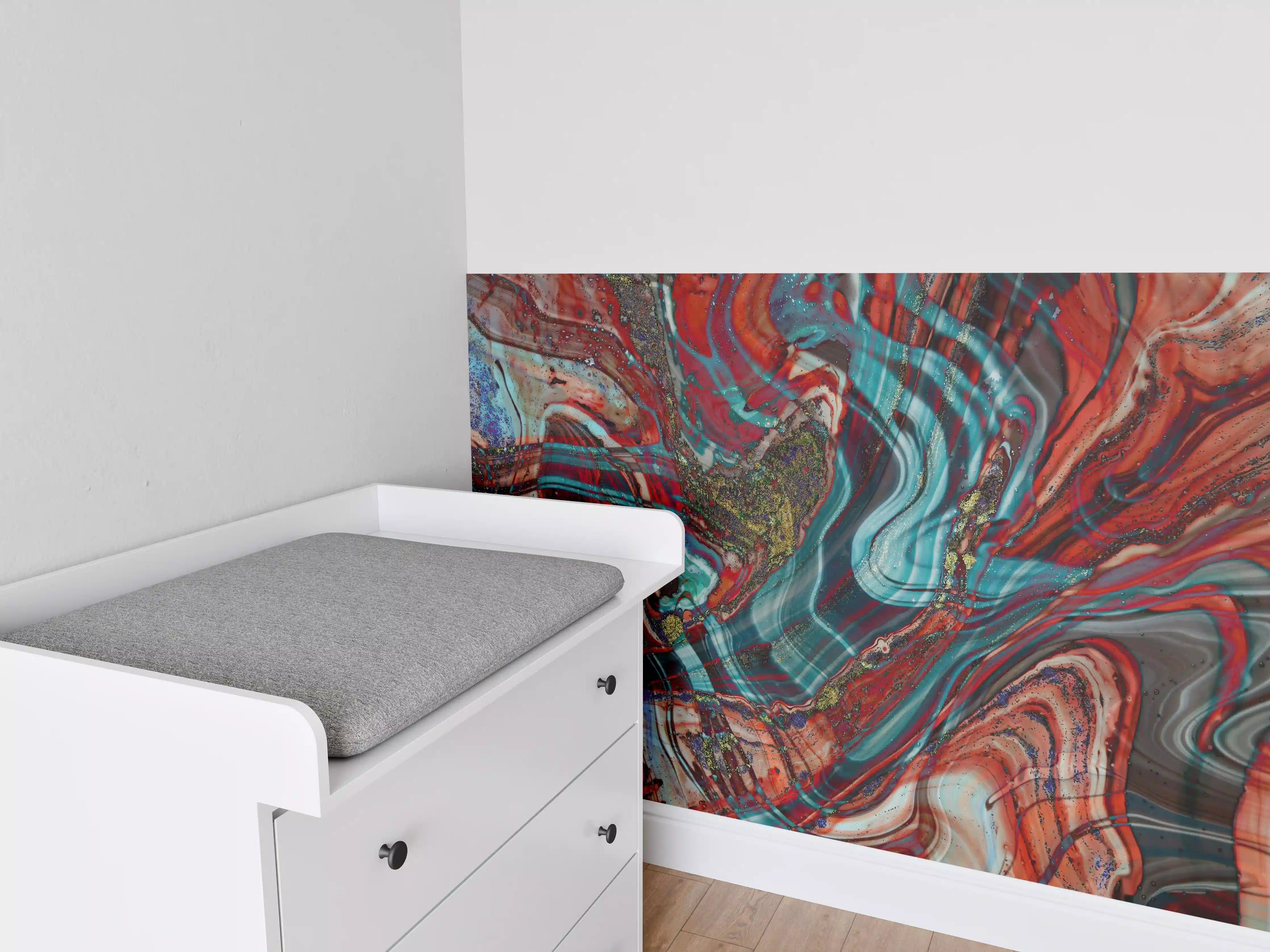 Babyzimmer Wandgestaltung - Natürlicher Luxus Marmor