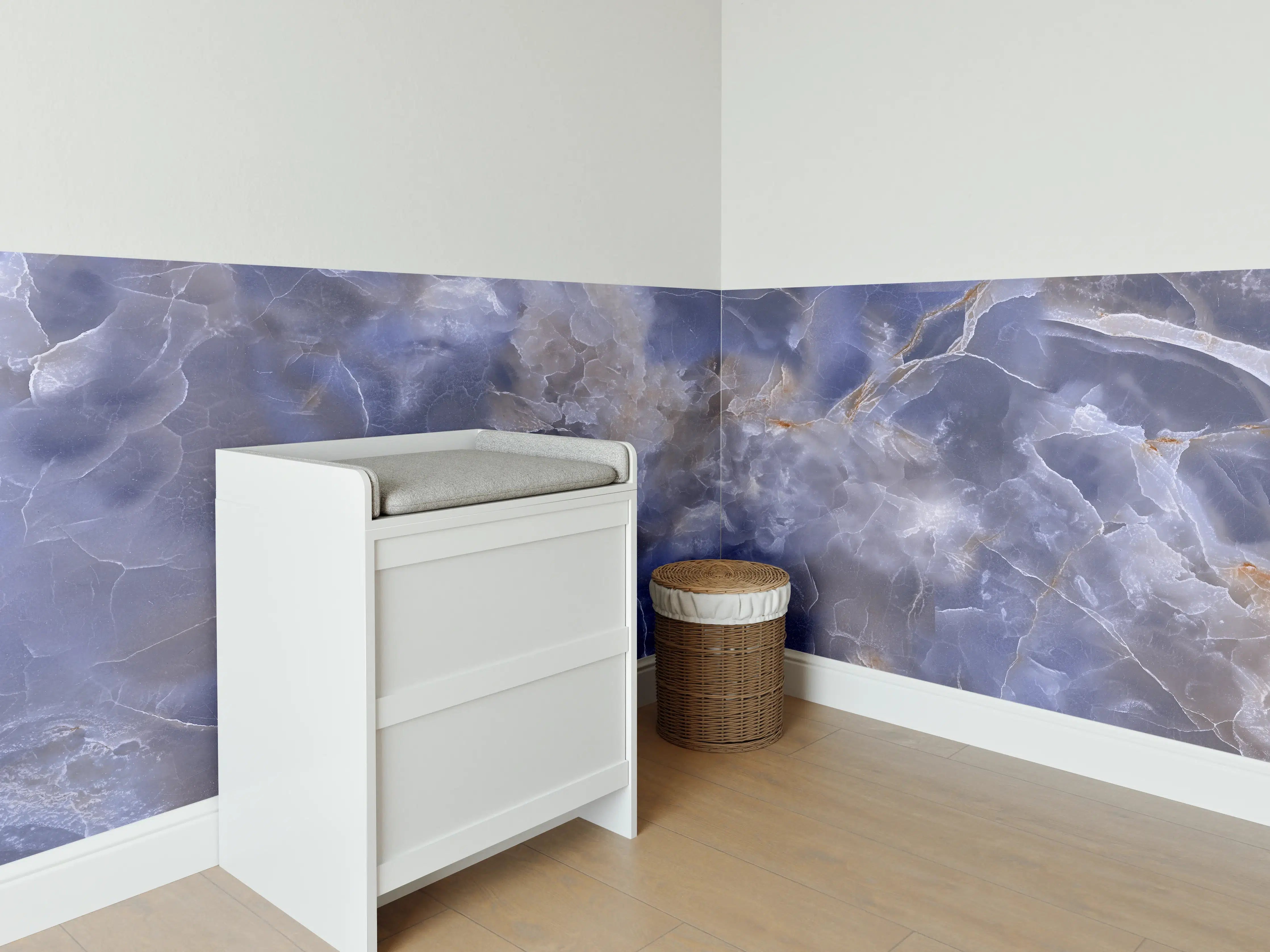 Babyzimmer Wandgestaltung - Natürlicher Onyx-Marmor