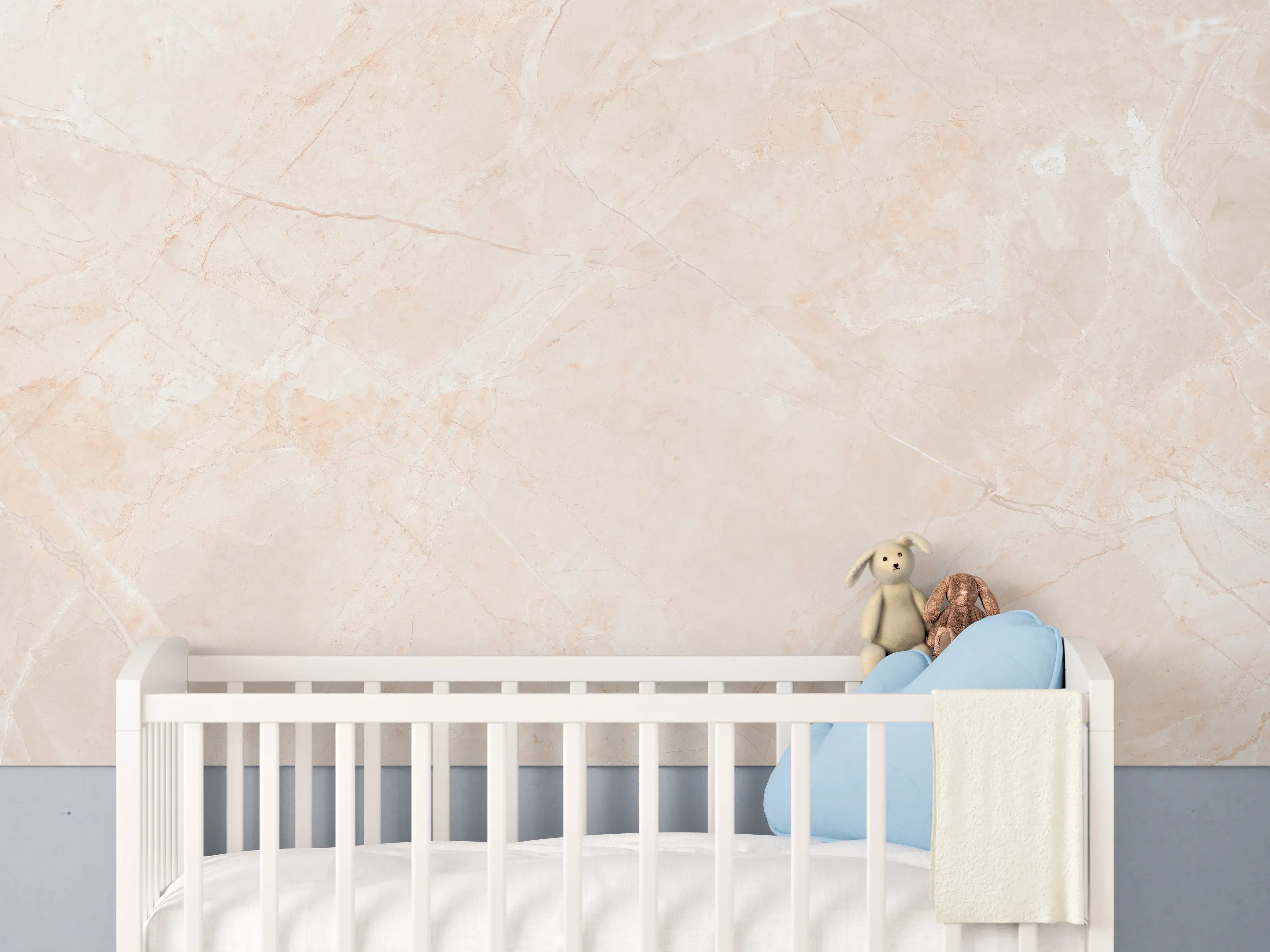 Babyzimmer Wandgestaltung - Natürlicher Sandstein - Granit