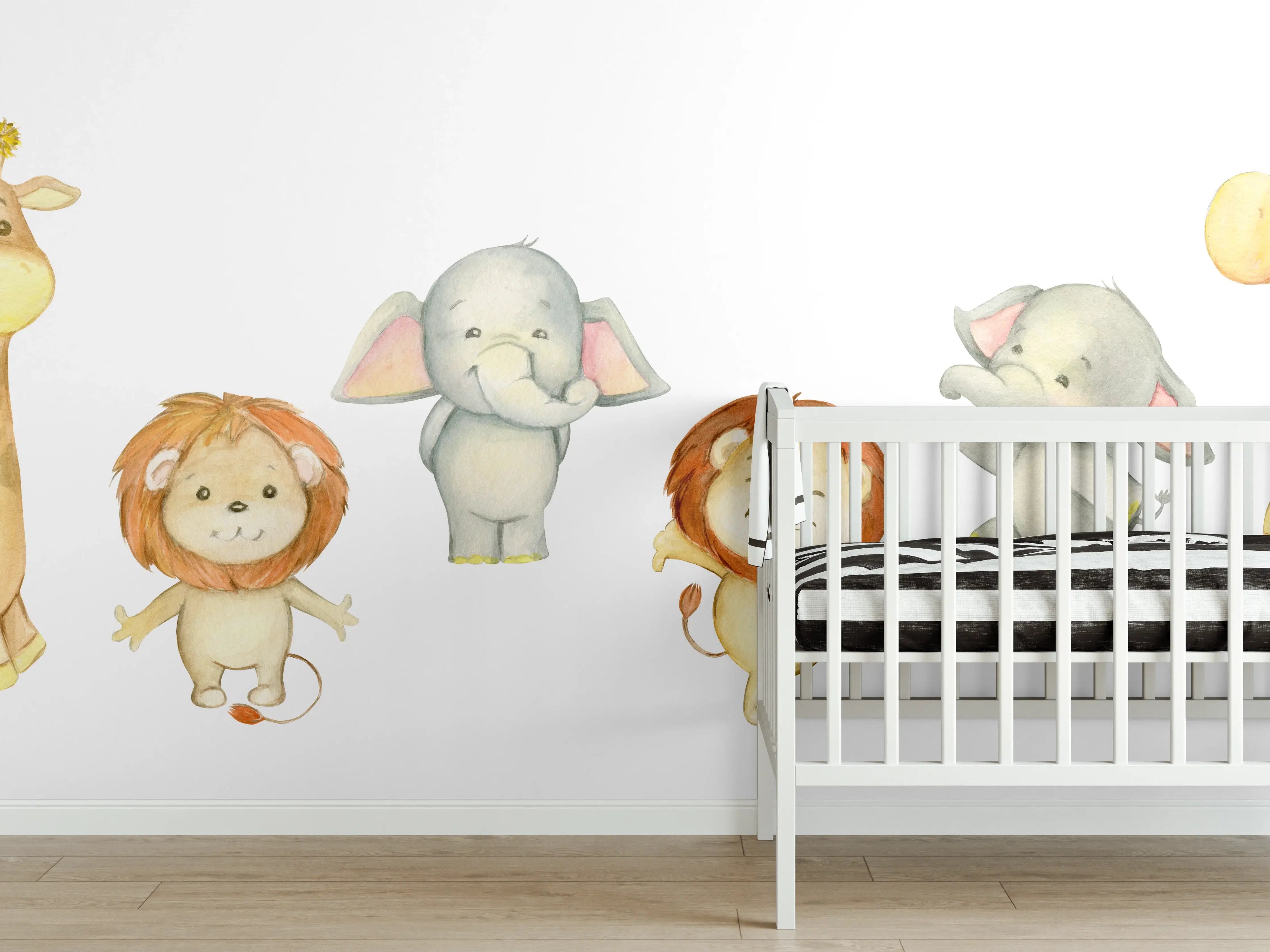 Babyzimmer Wandgestaltung - Niedliche Tiere