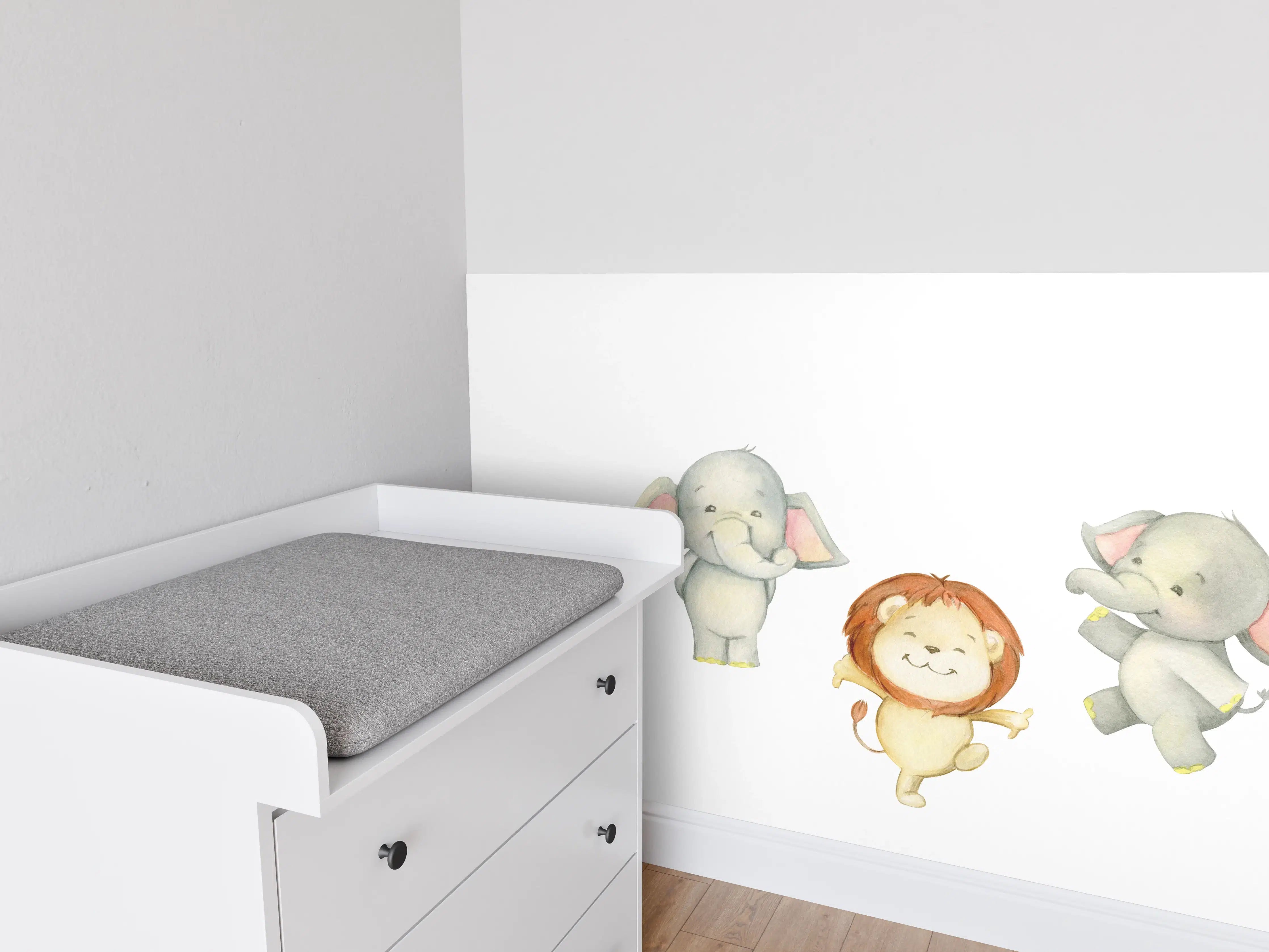 Babyzimmer Wandgestaltung - Niedliche Tiere