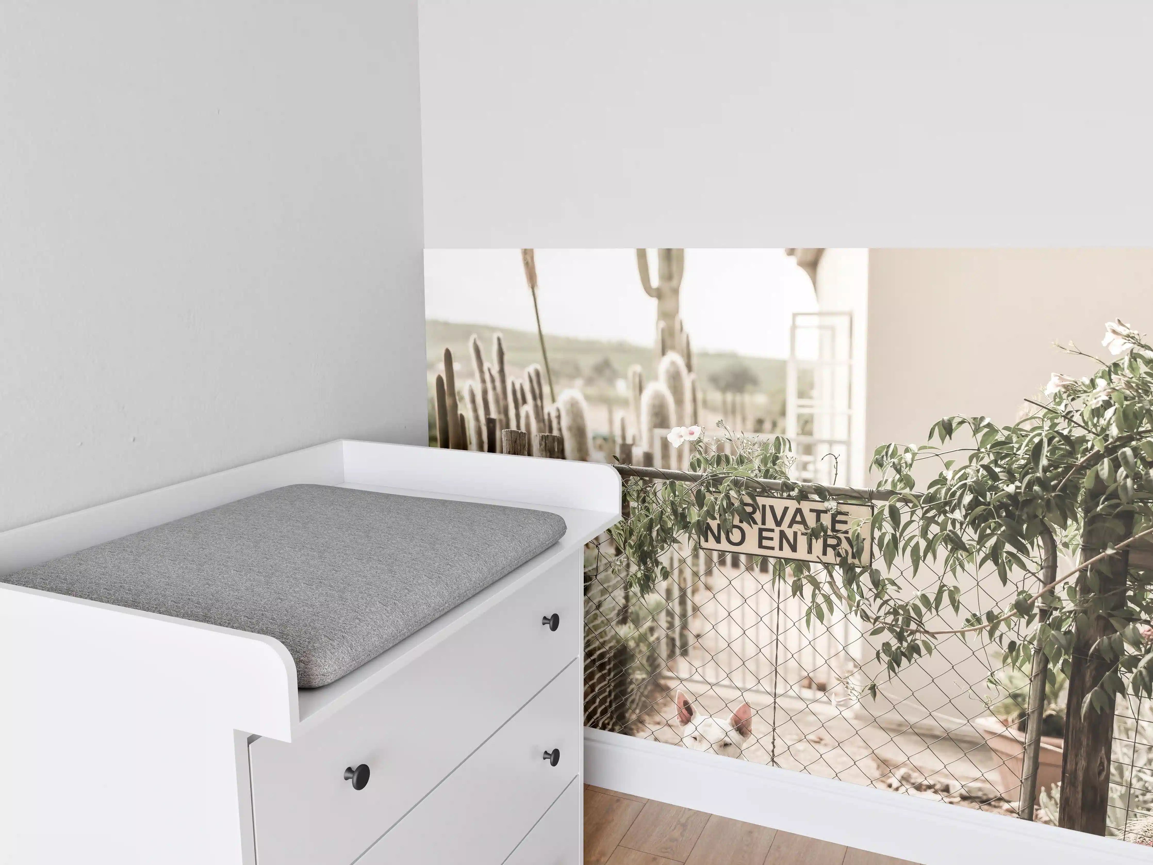 Babyzimmer Wandgestaltung - No Entry - älterlicher Eingang