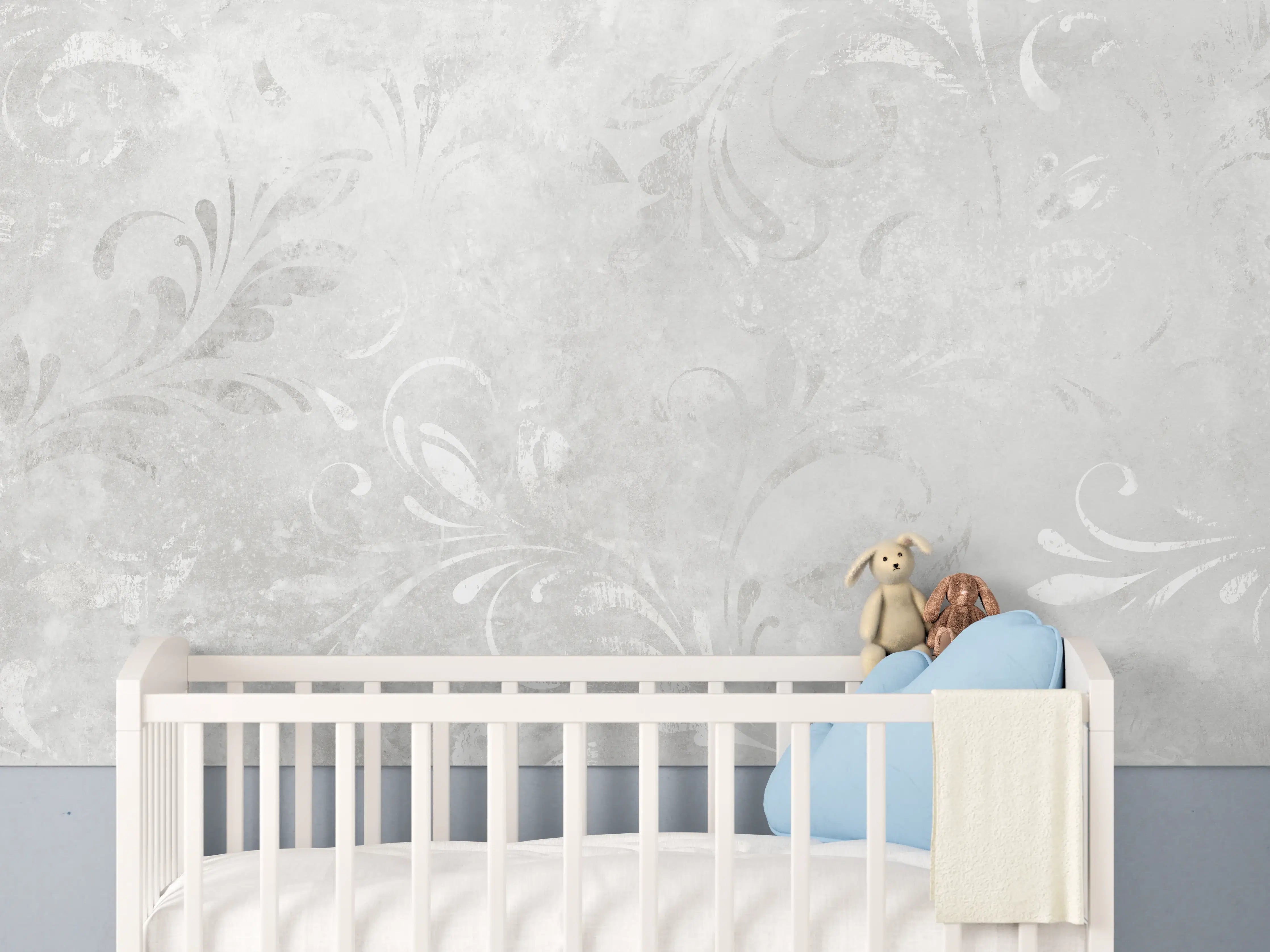 Babyzimmer Wandgestaltung - Orientale Zement Tapete