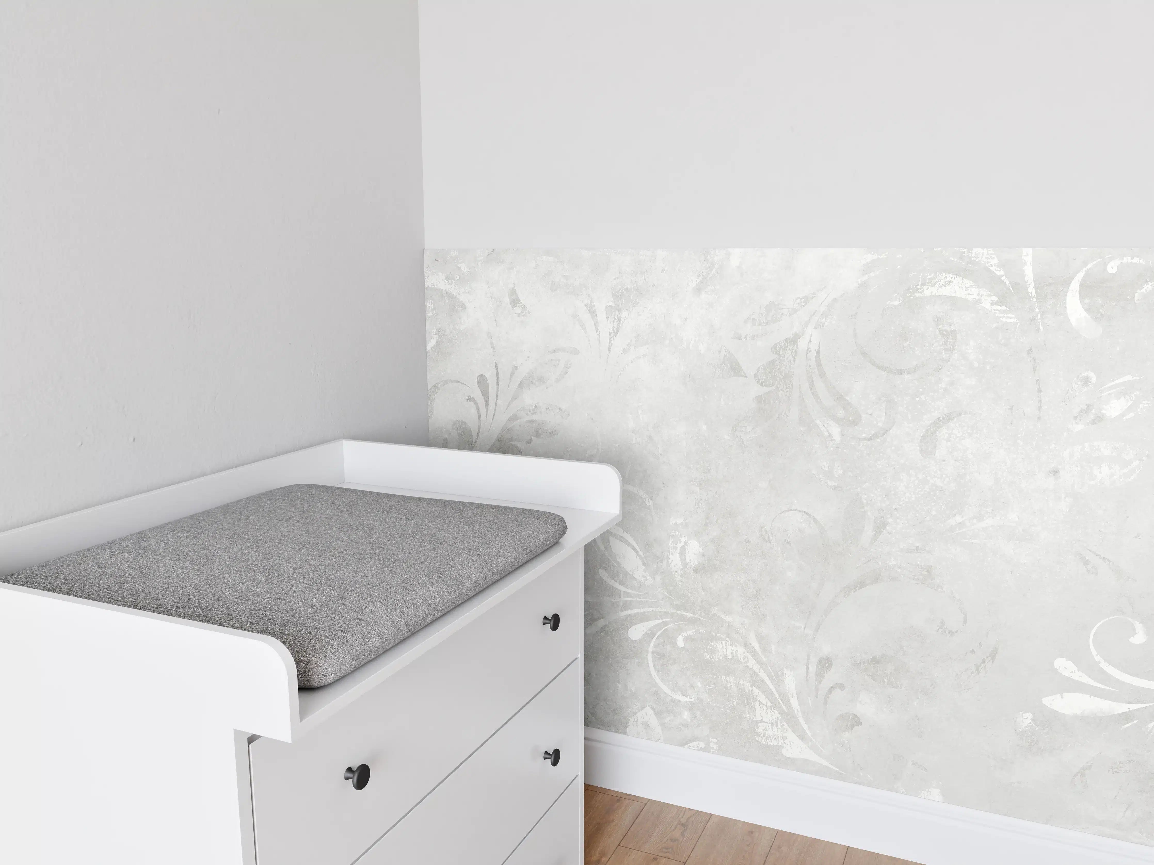 Babyzimmer Wandgestaltung - Orientale Zement Tapete