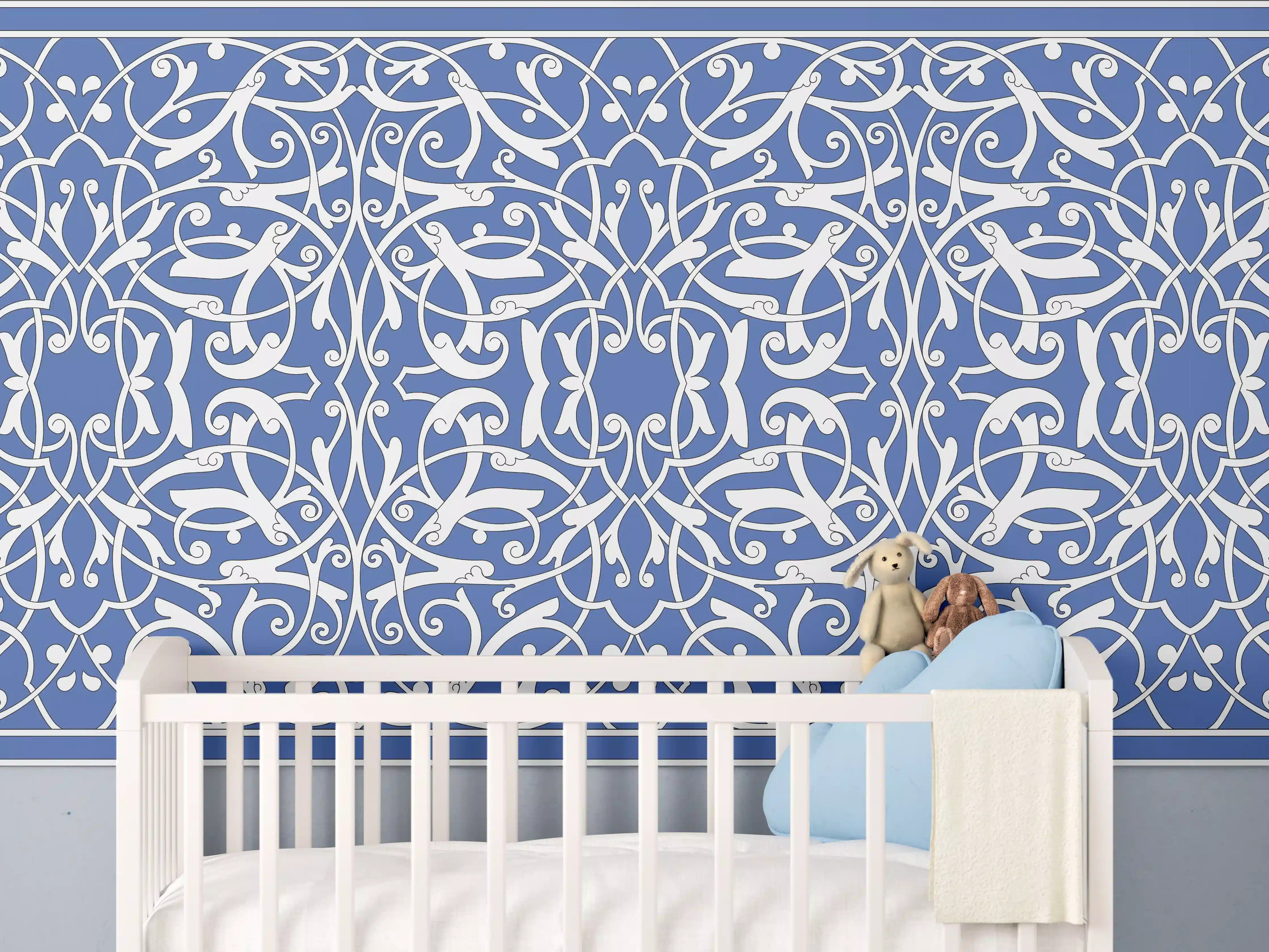 Babyzimmer Wandgestaltung - Orientalische Fliesen 2