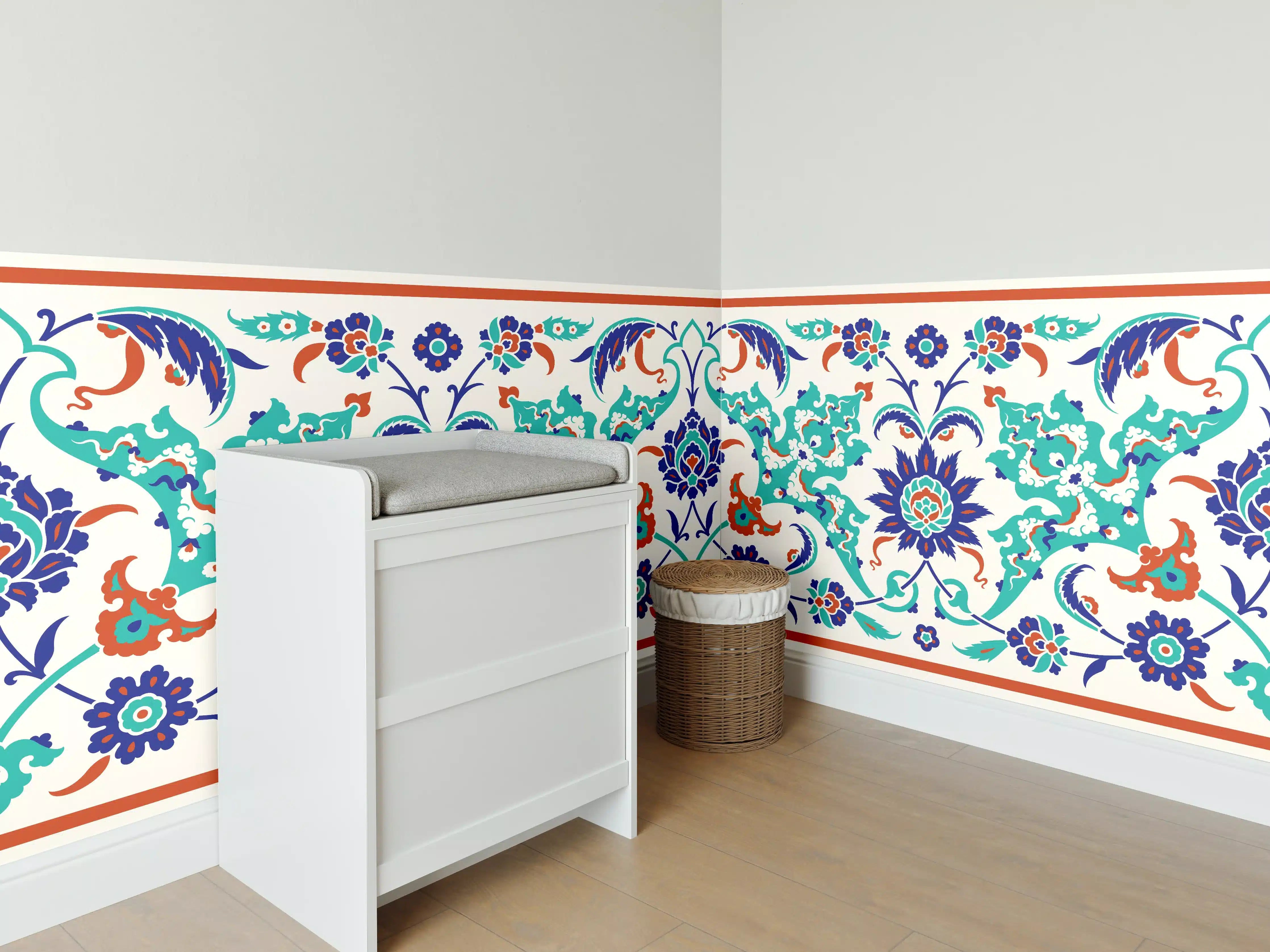 Babyzimmer Wandgestaltung - Orientalische Fliesen
