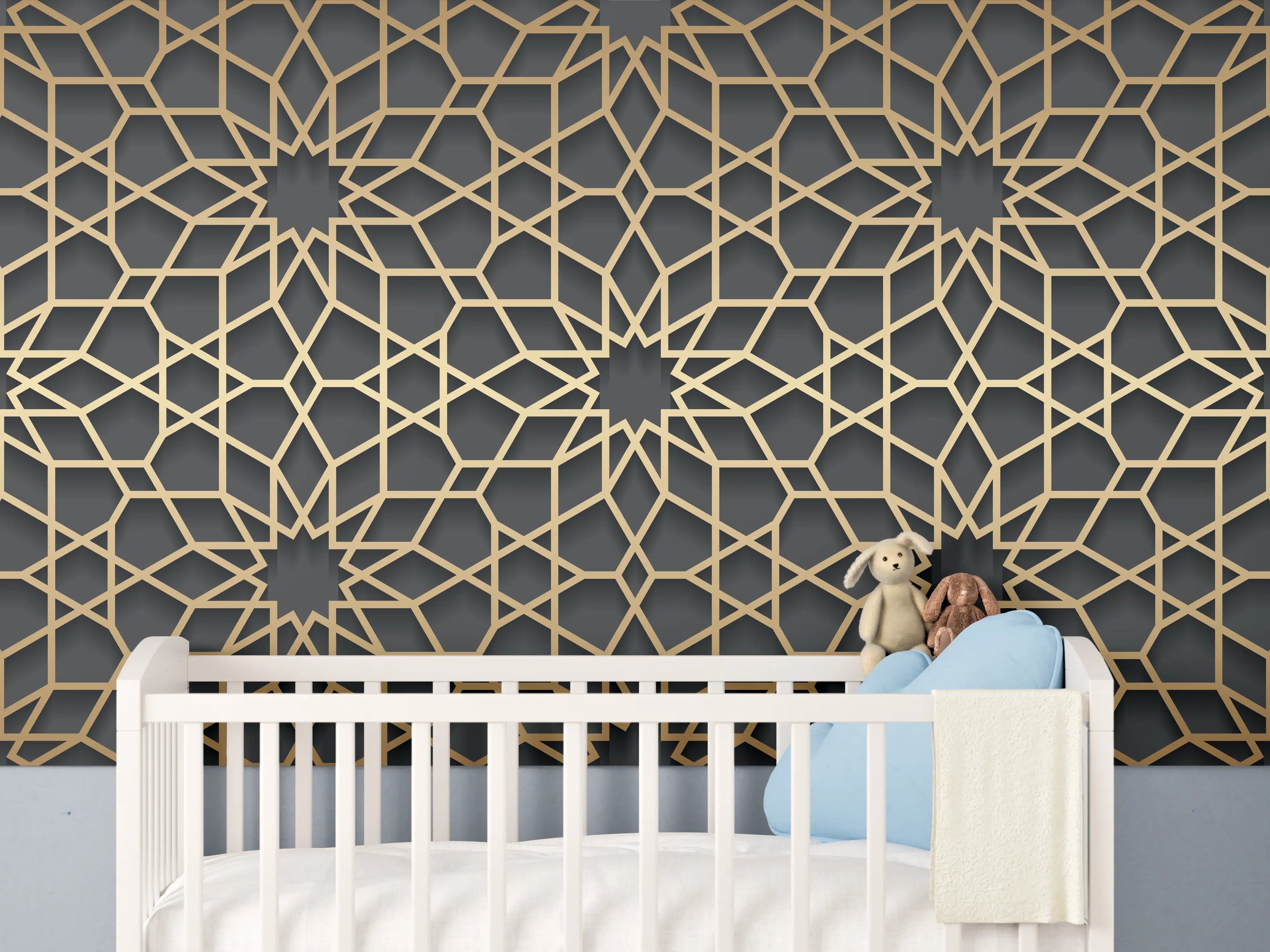 Babyzimmer Wandgestaltung - Orientalische Muster