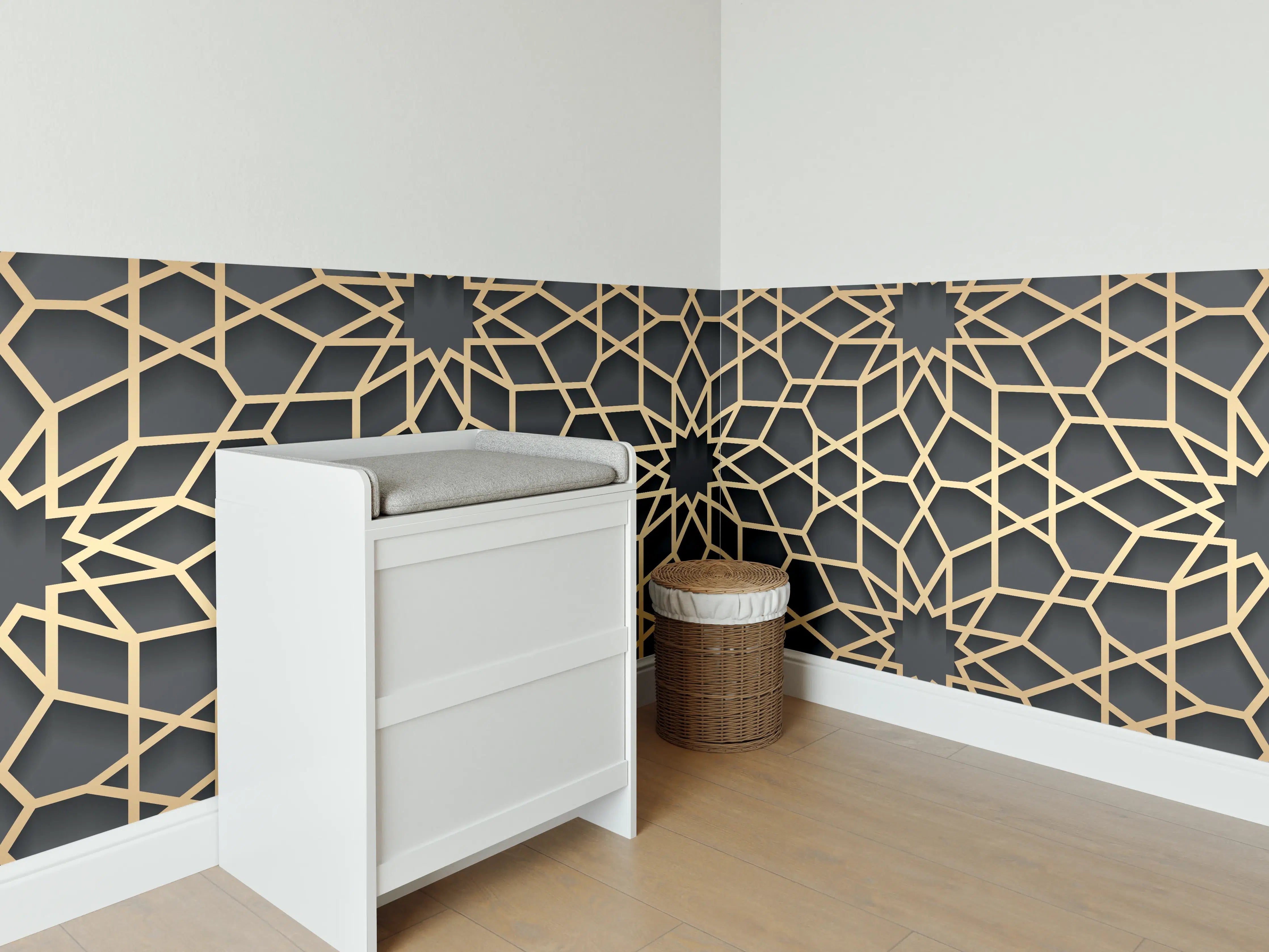 Babyzimmer Wandgestaltung - Orientalische Muster