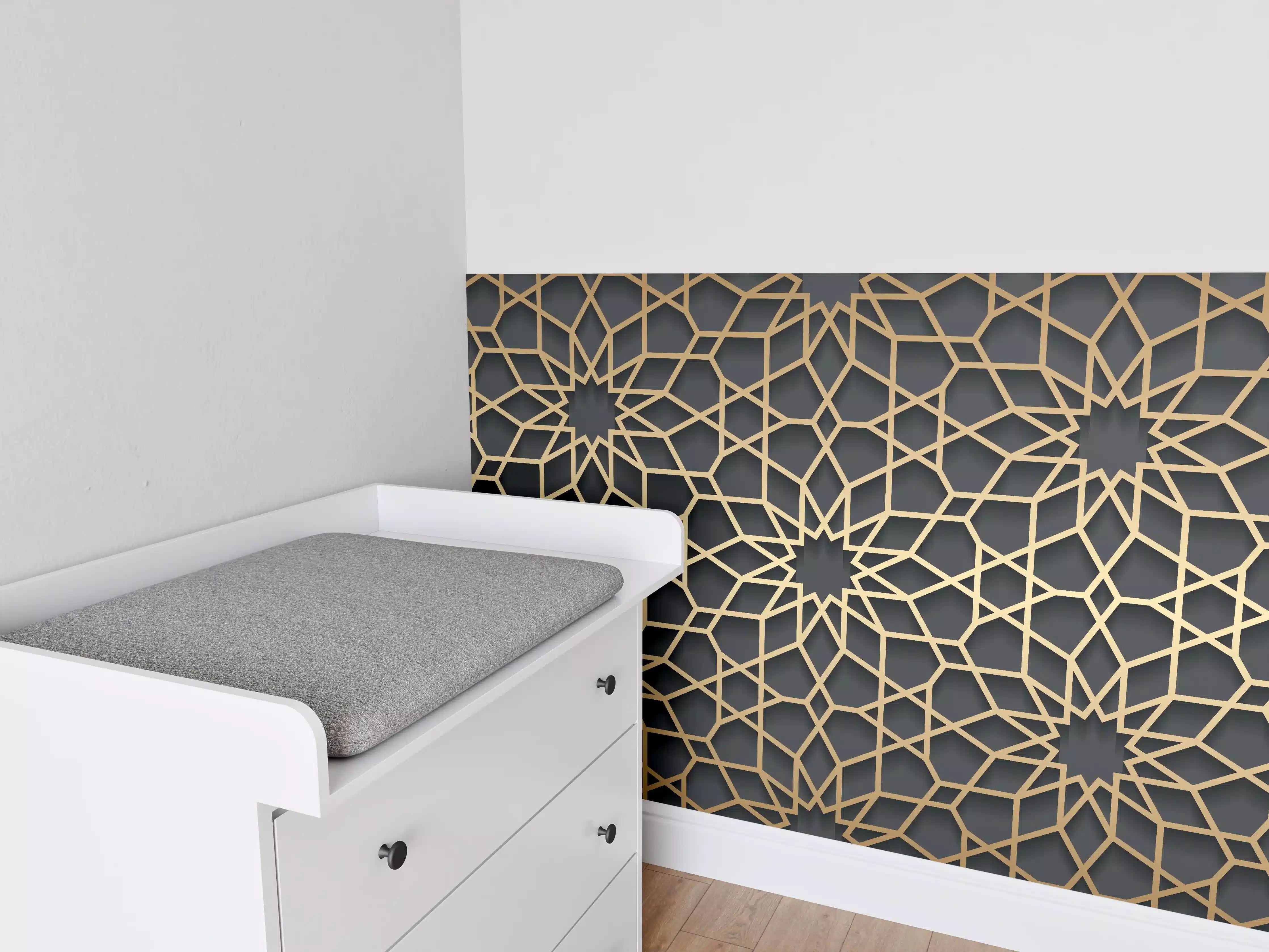 Babyzimmer Wandgestaltung - Orientalische Muster