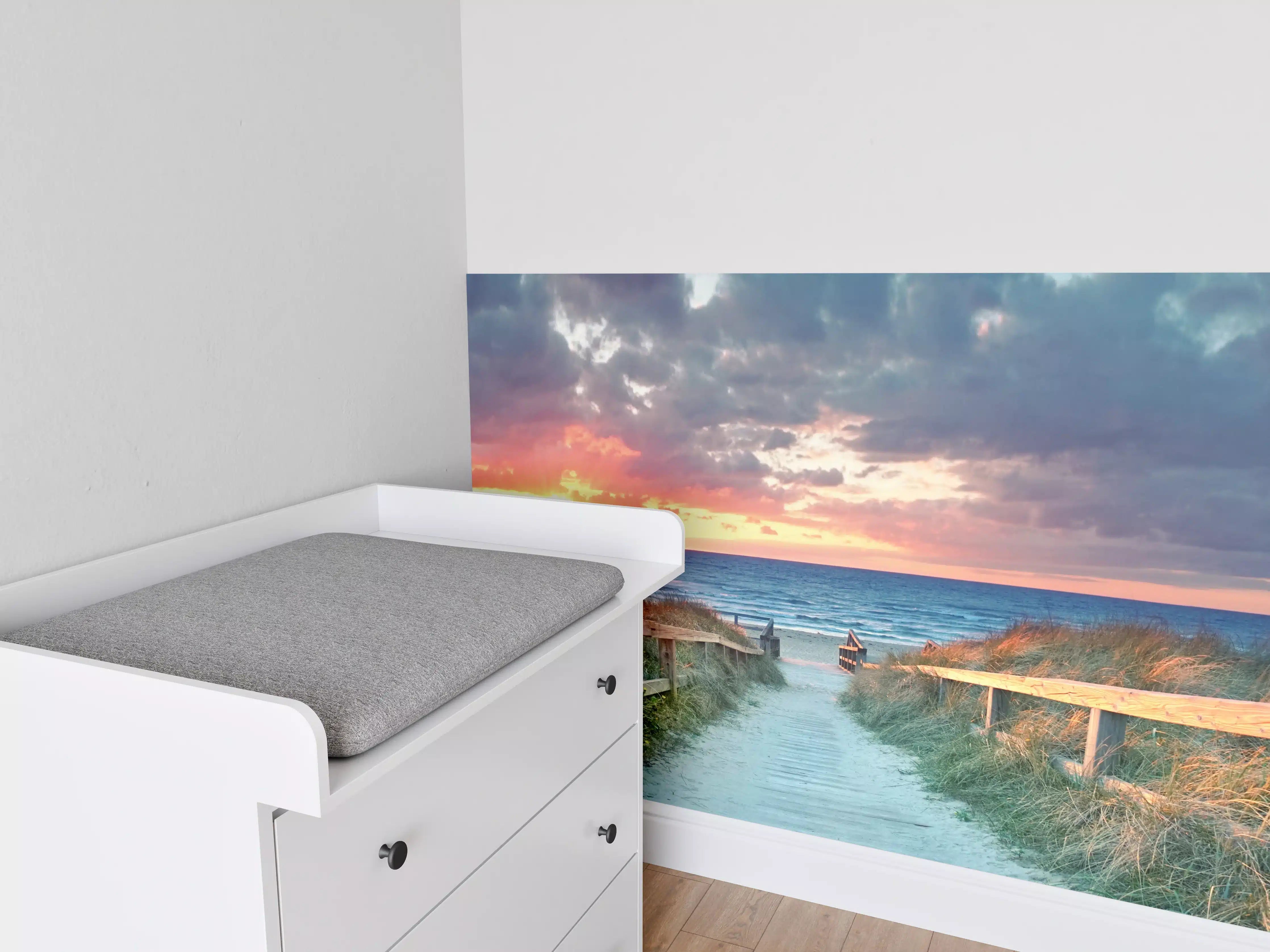 Babyzimmer Wandgestaltung - Ostseepanorama