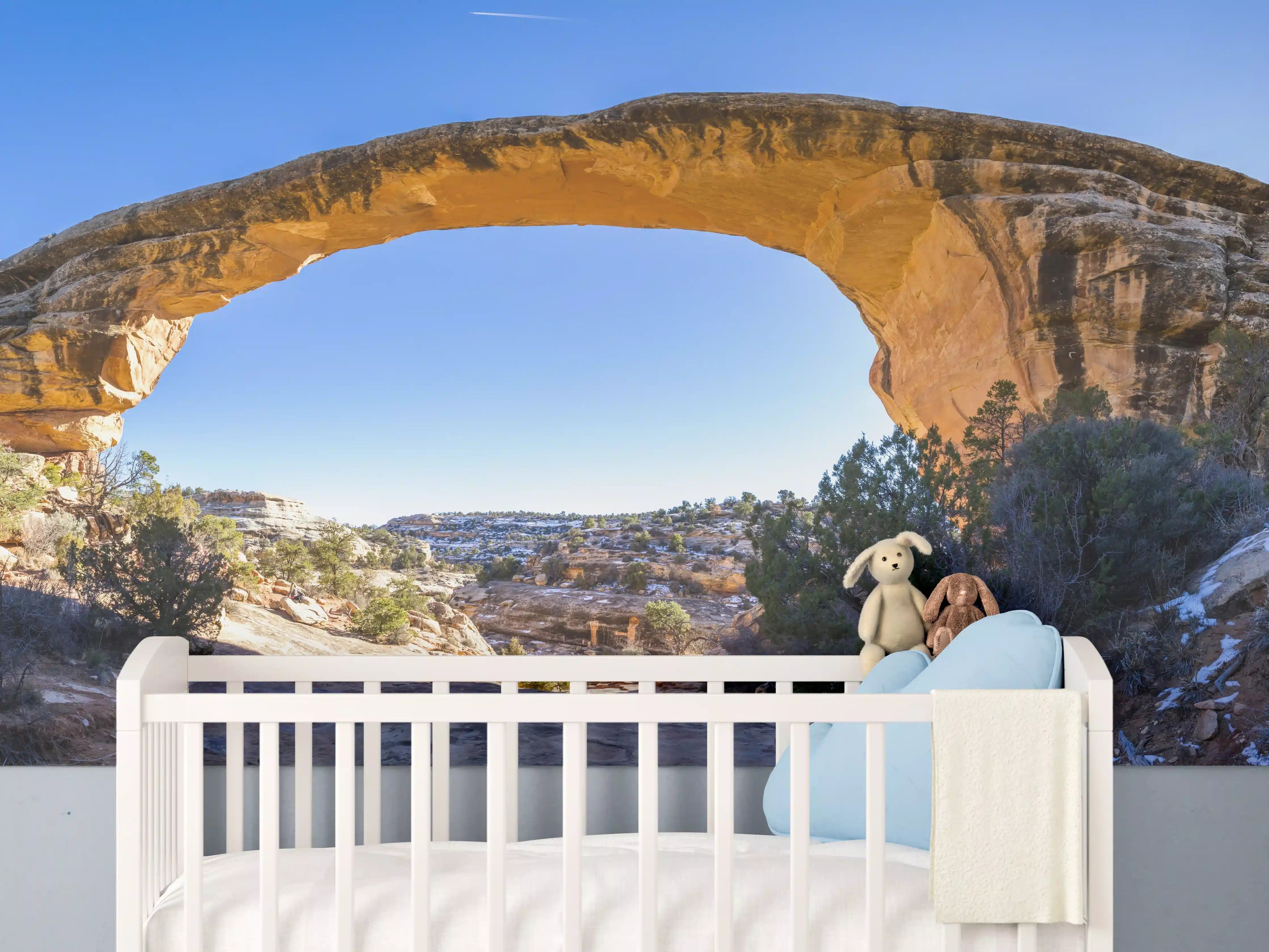 Babyzimmer Wandgestaltung - Owachomo Naturbrücke Panorama