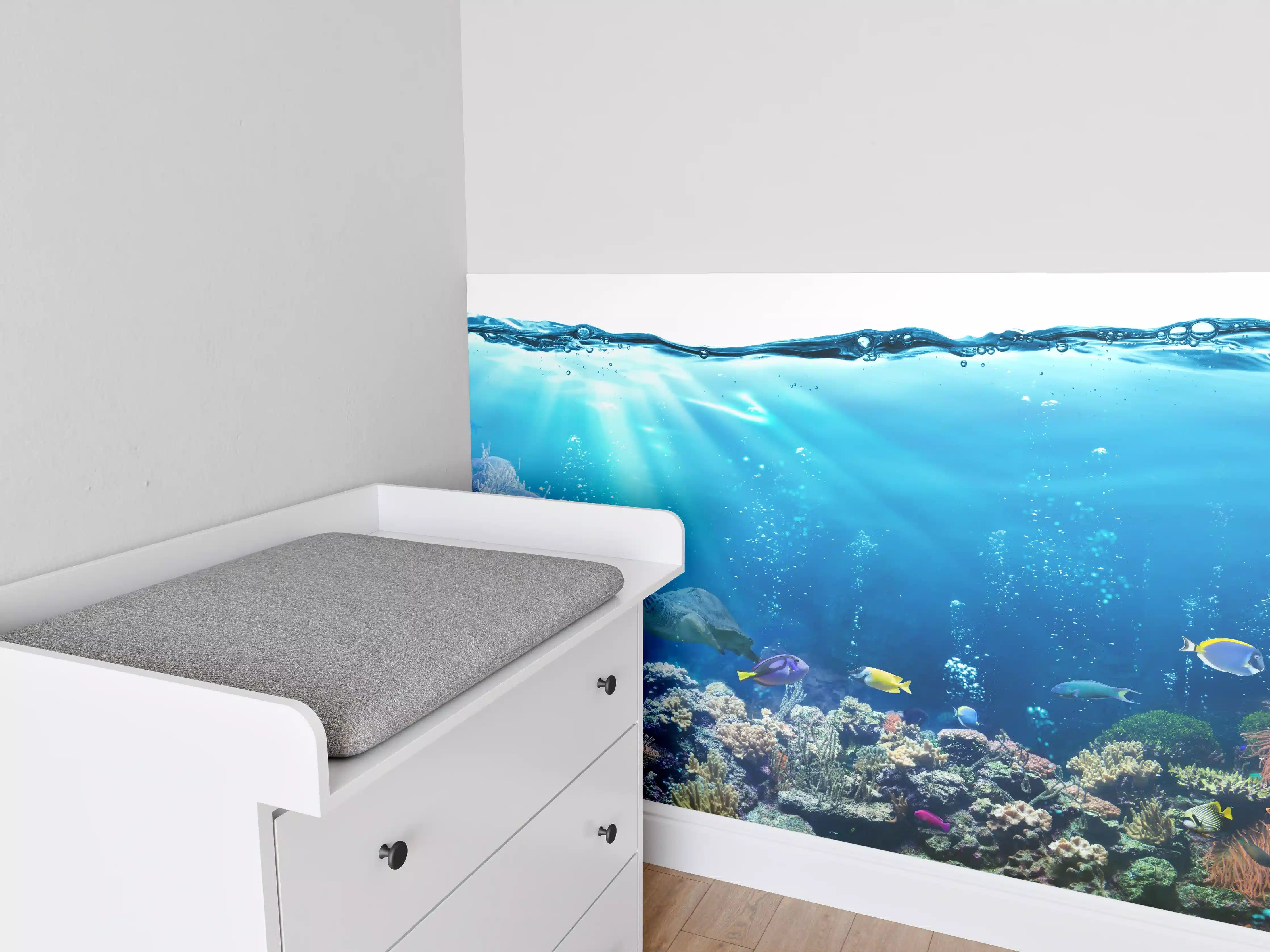 Babyzimmer Wandgestaltung - Ozeantiere - Unterwasser