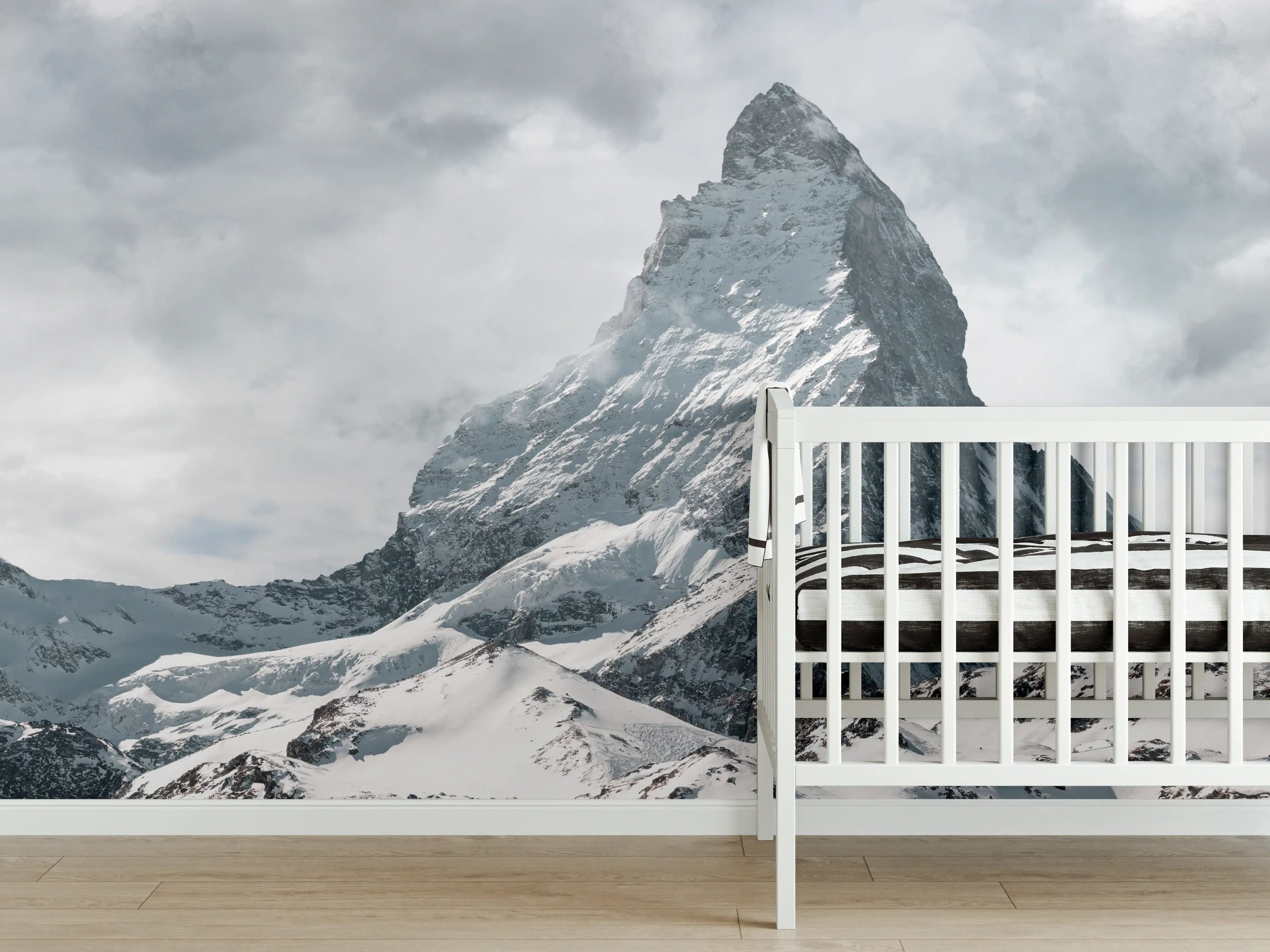 Babyzimmer Wandgestaltung - Panorama - Majestätischer Matterhorn - Alpen