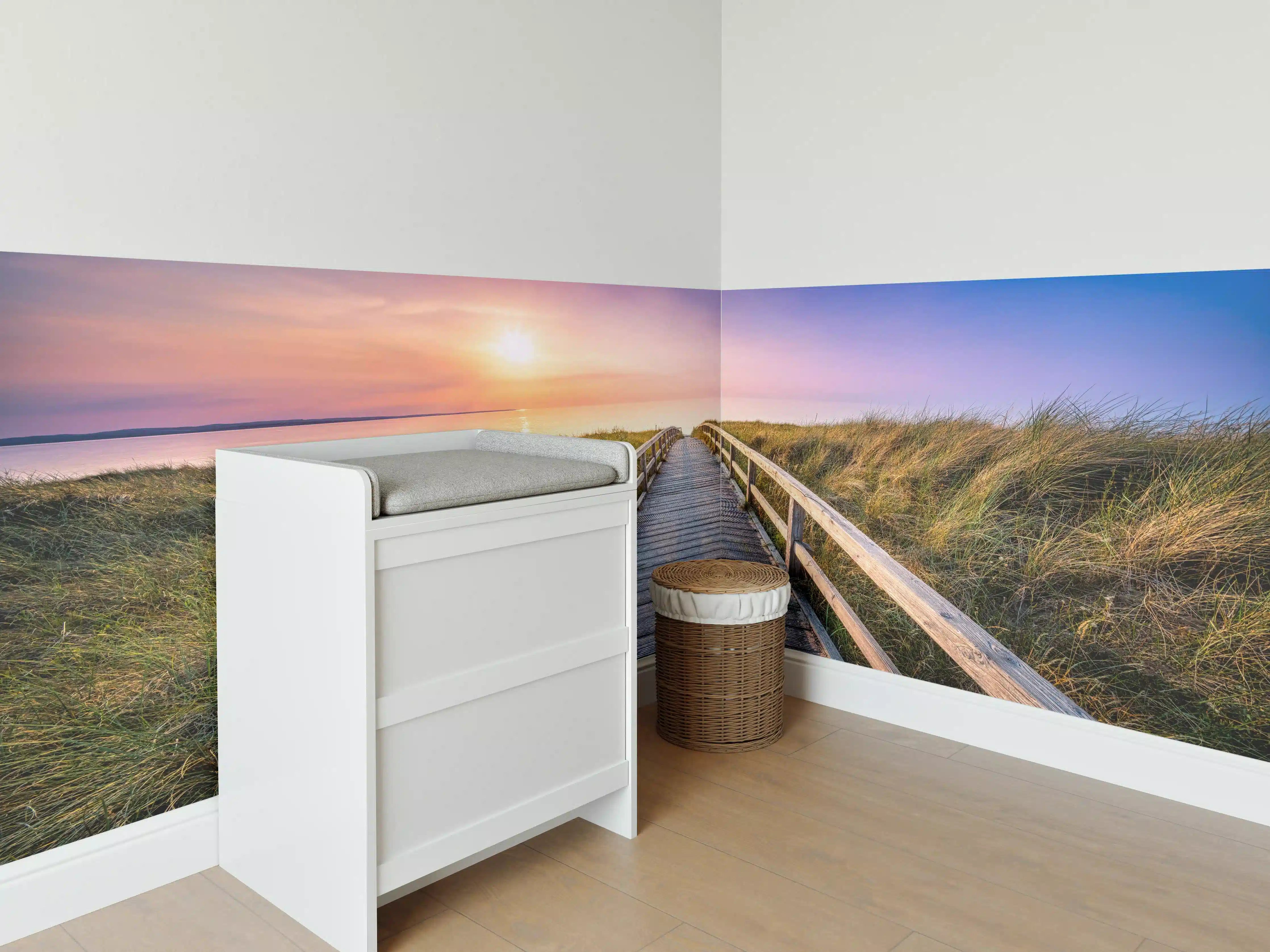 Babyzimmer Wandgestaltung - Panorama - Wandern am Stand