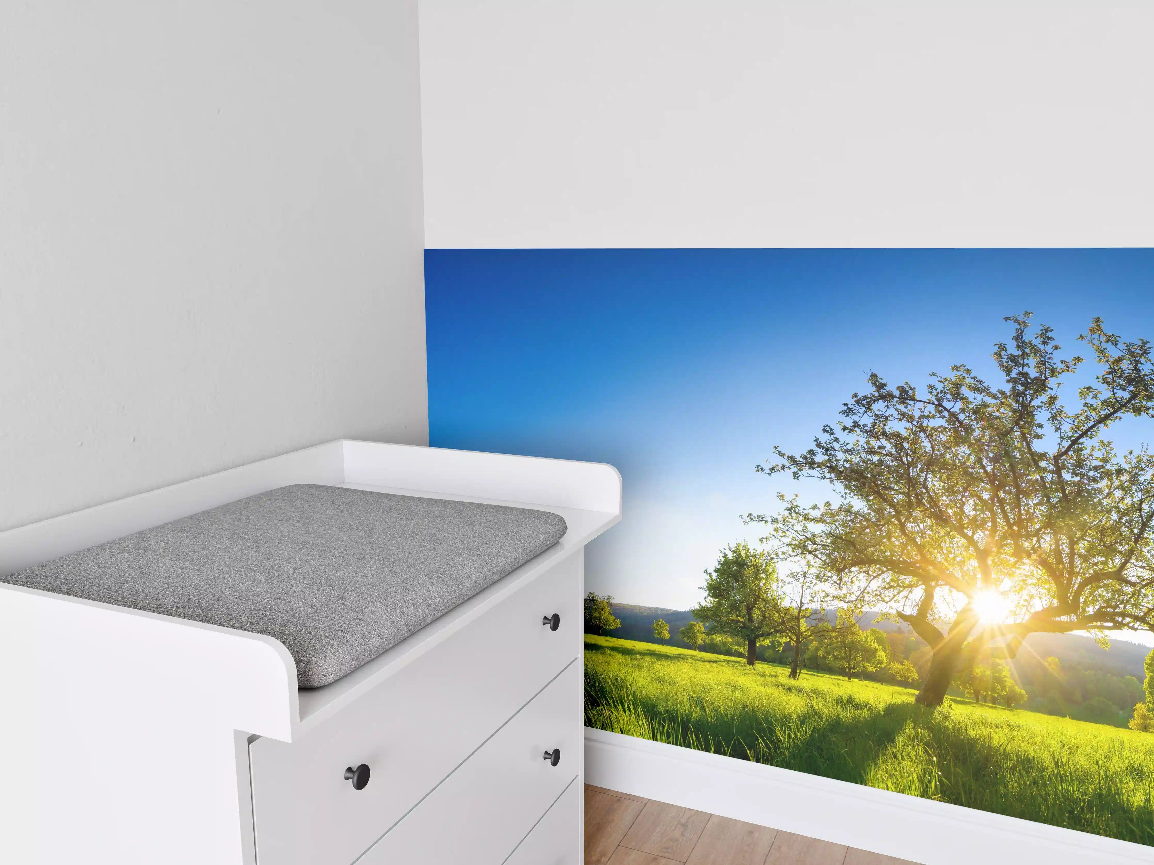 Babyzimmer Wandgestaltung - Panorama Ländliche Idylle
