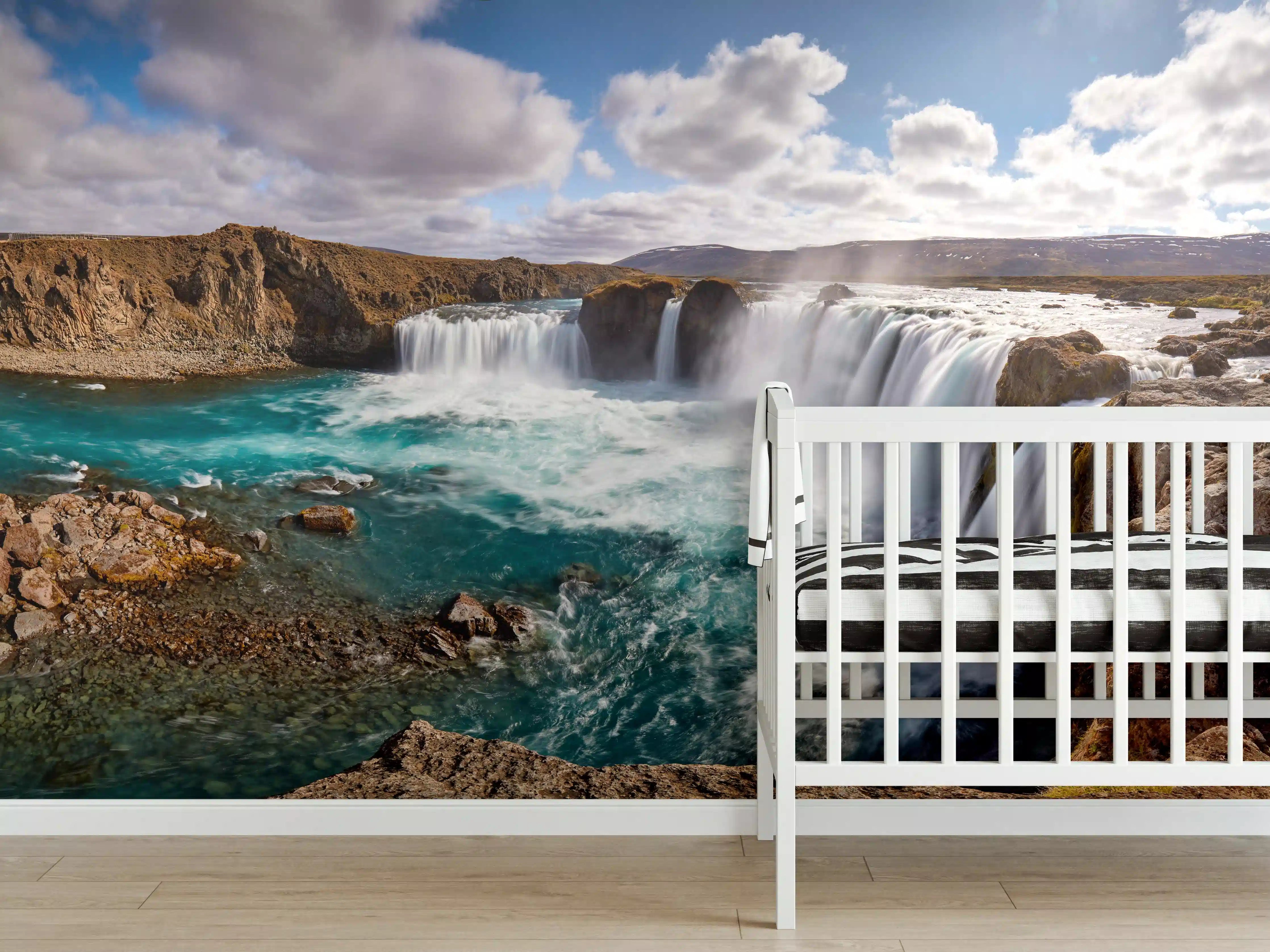Babyzimmer Wandgestaltung - Panorama des Goldenen Rings von Island
