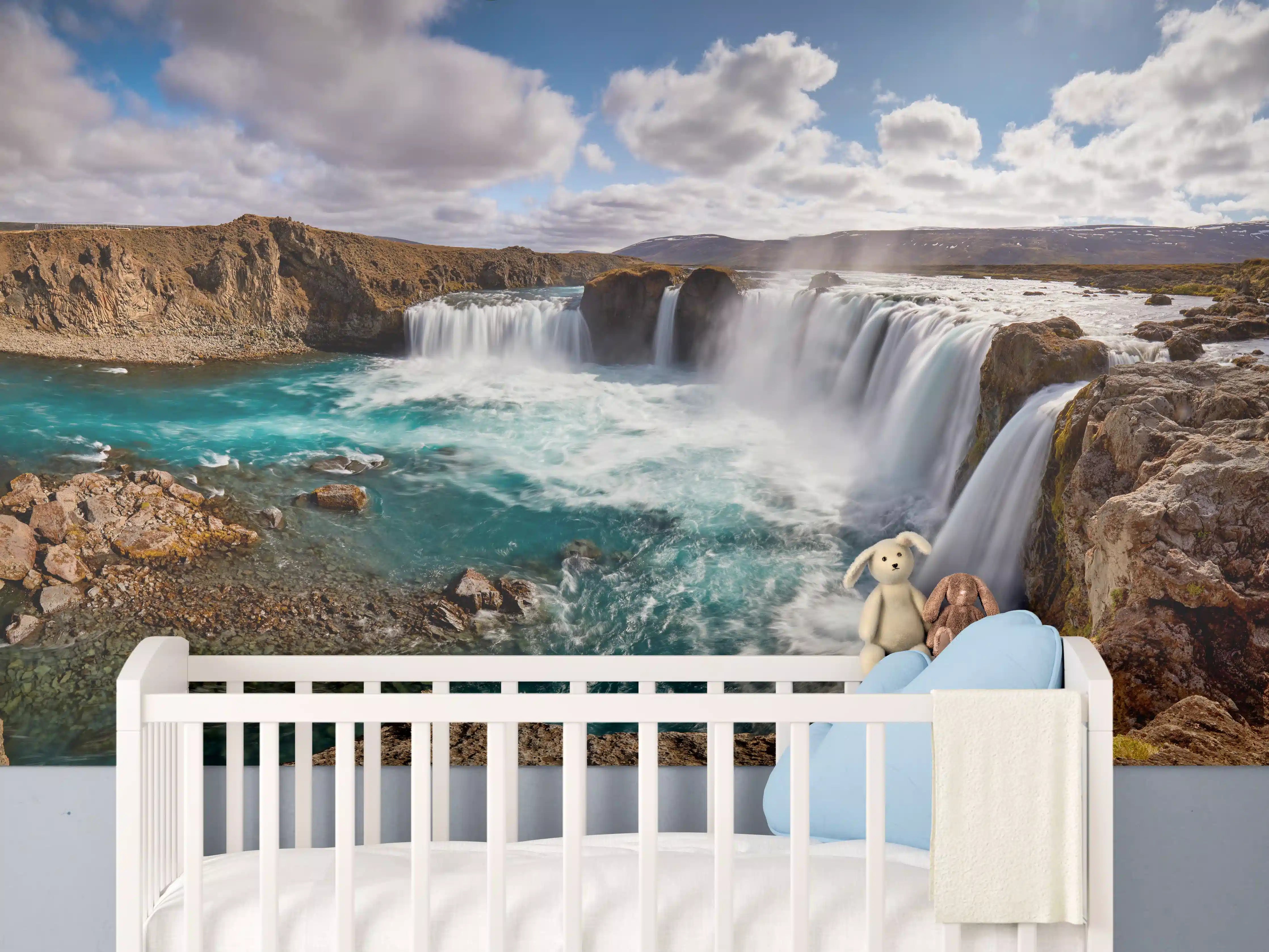 Babyzimmer Wandgestaltung - Panorama des Goldenen Rings von Island