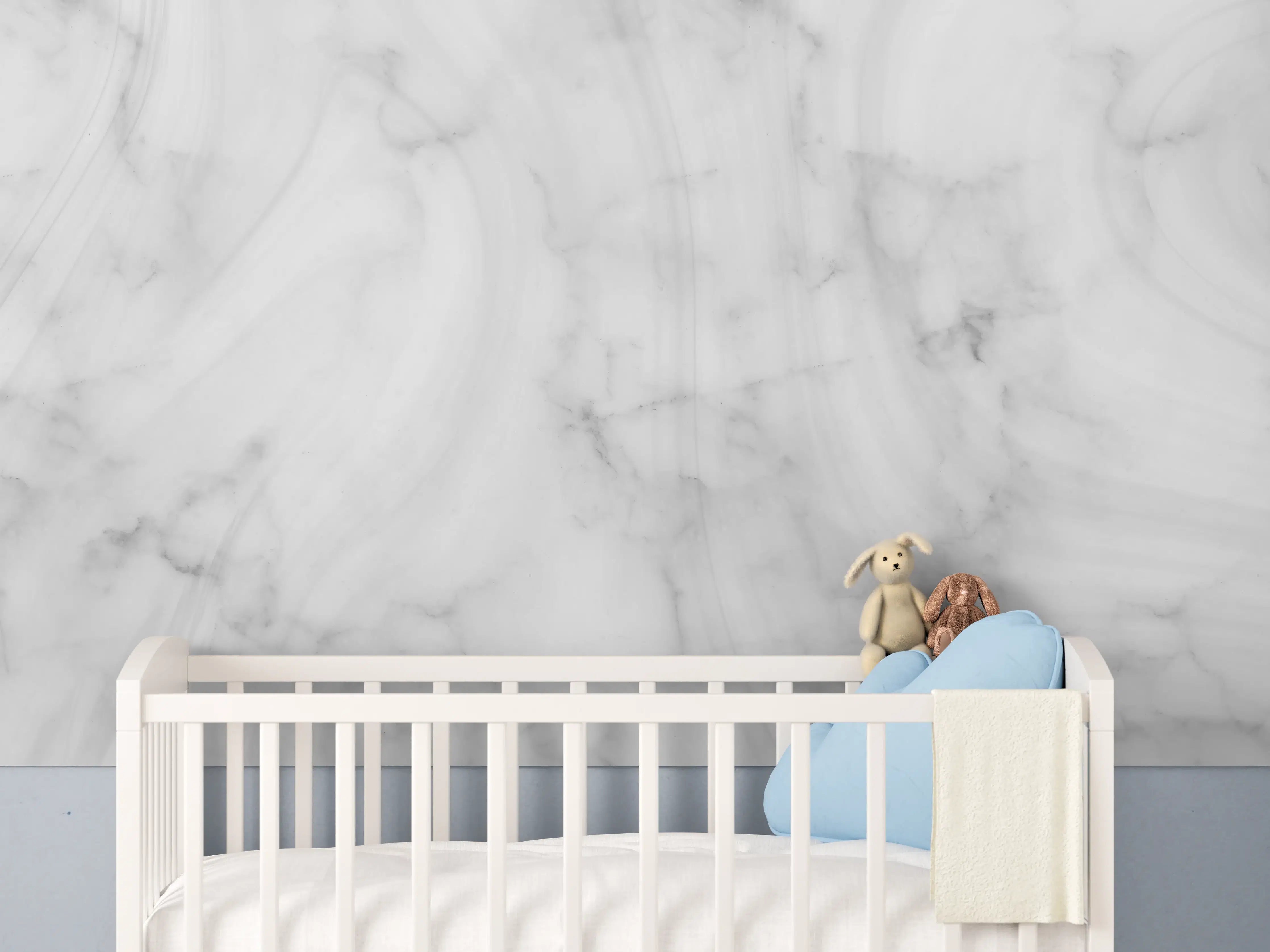 Babyzimmer Wandgestaltung - Panorama grauer Marmor Hintergrund