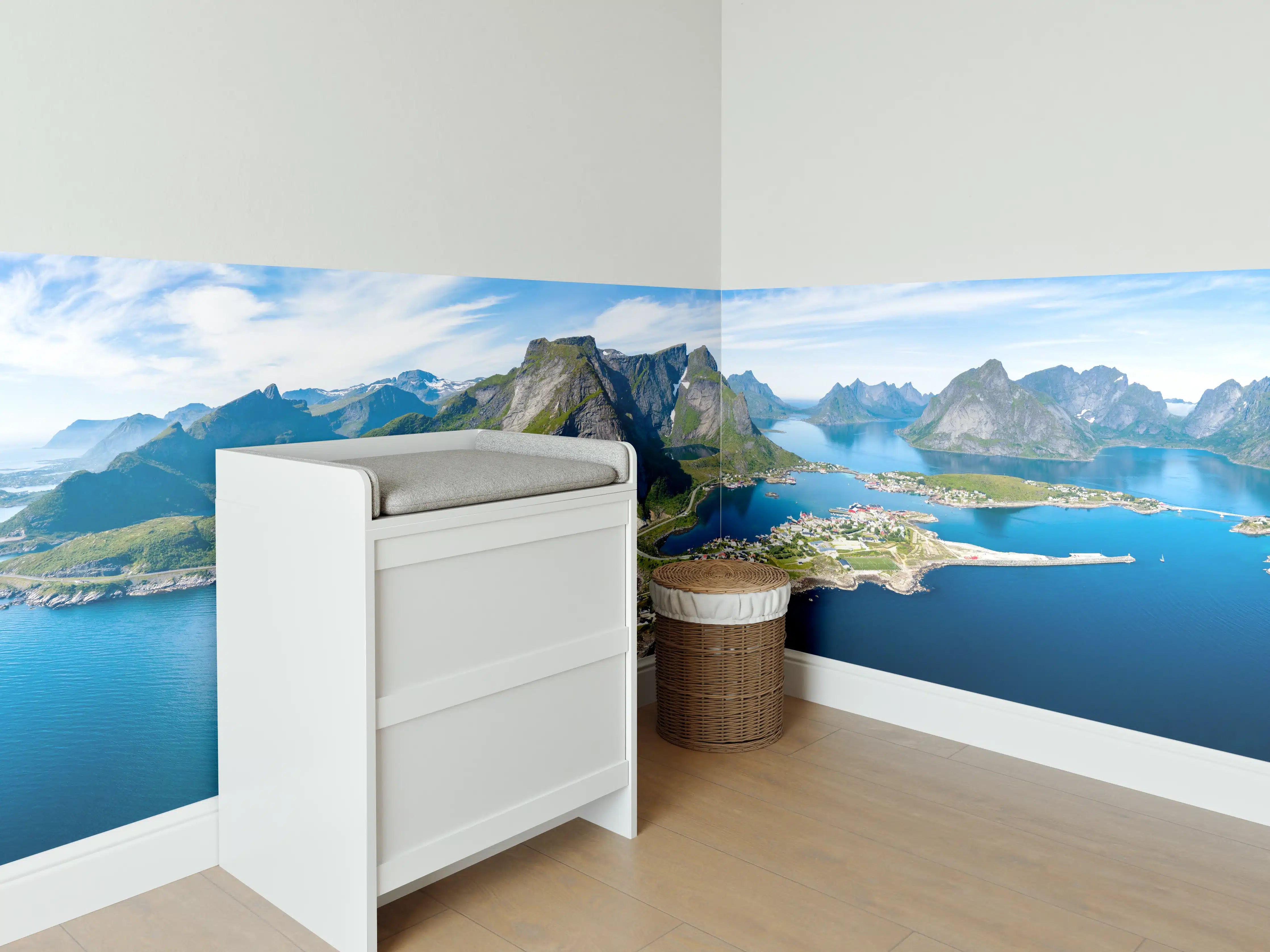 Babyzimmer Wandgestaltung - Panoramablick auf Reine