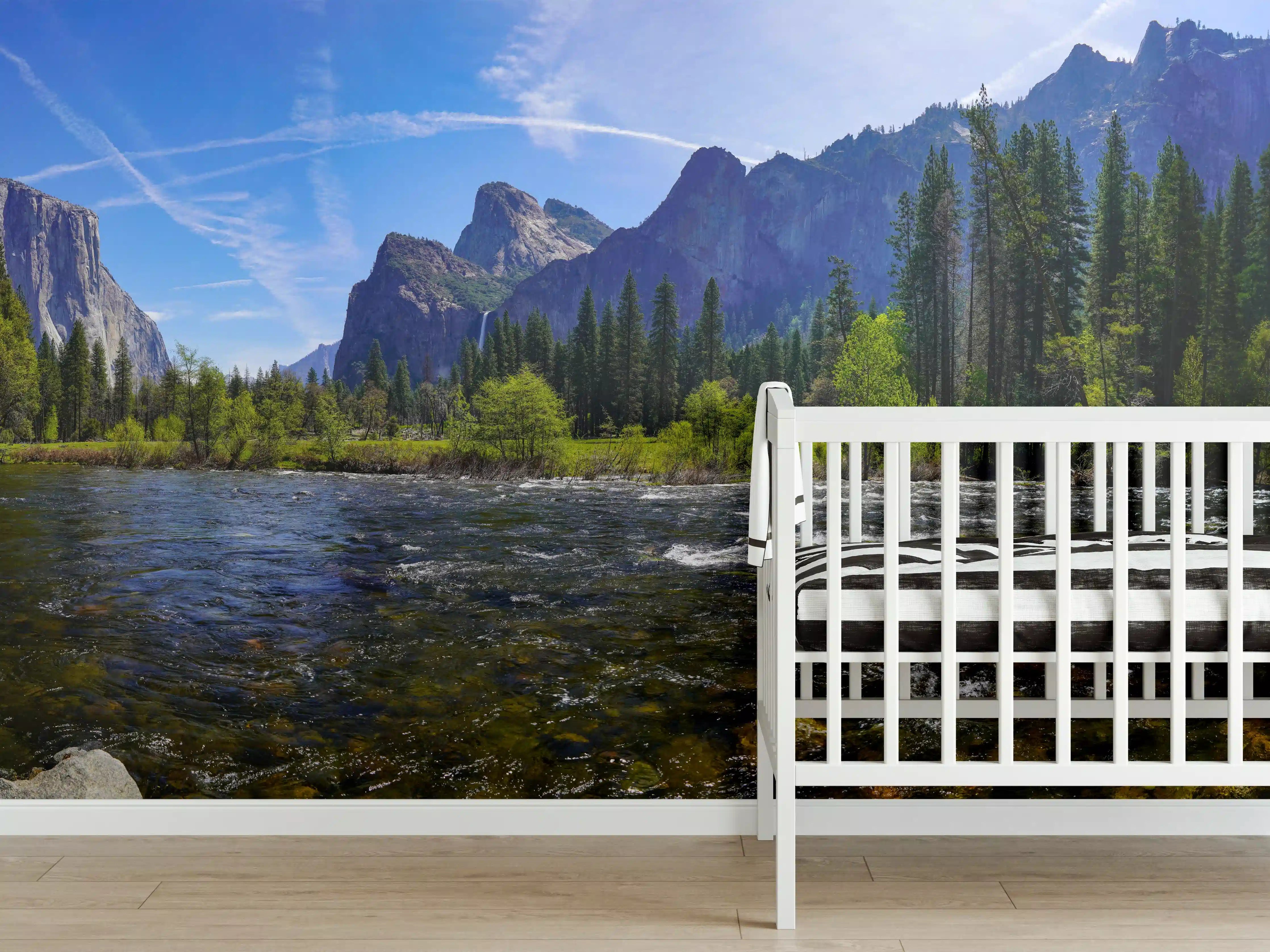 Babyzimmer Wandgestaltung - Panoramablick im Yosemite-Nationalpark